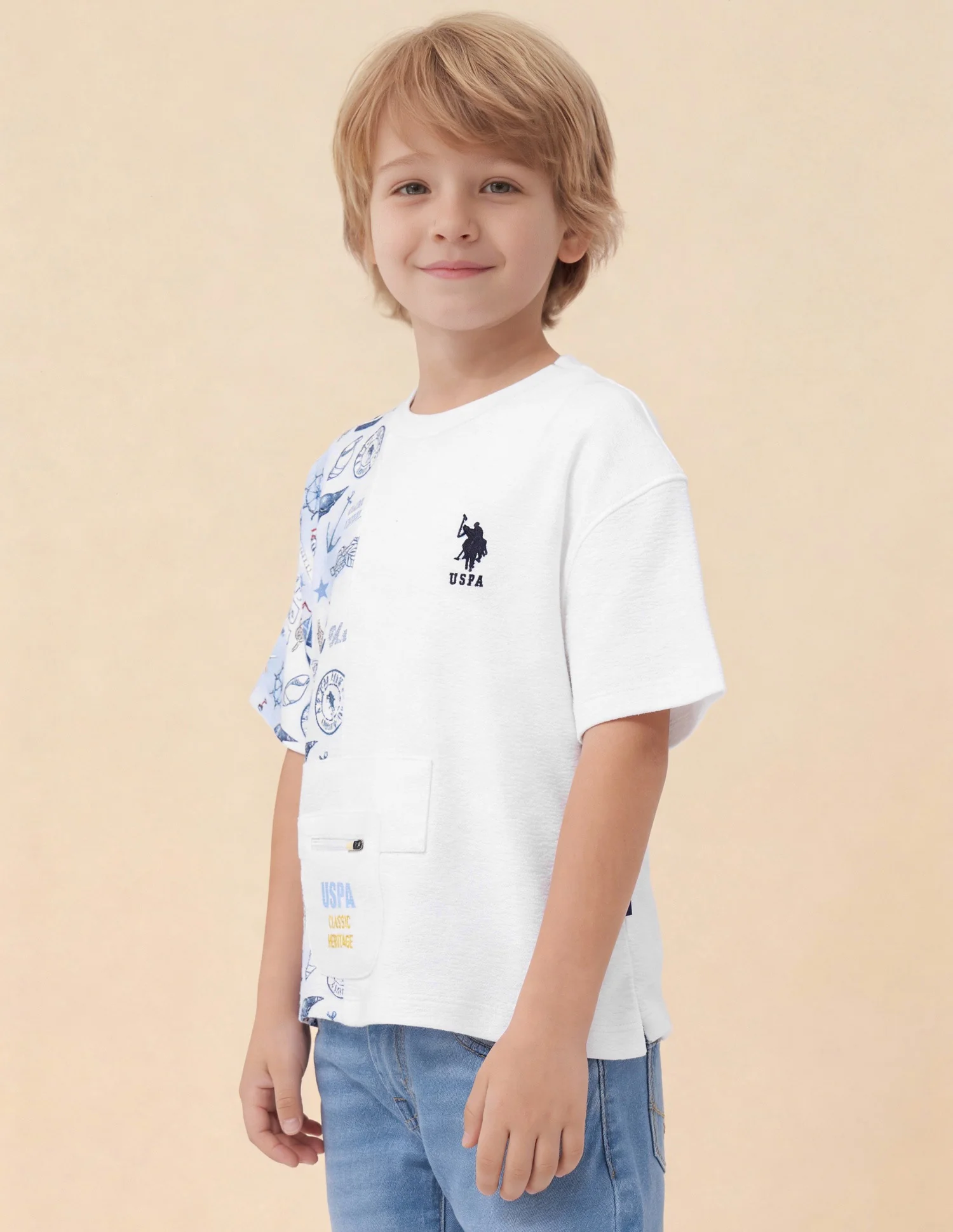 Boys Graphic Printed Oversized Fit T-Shirt - Image 4
