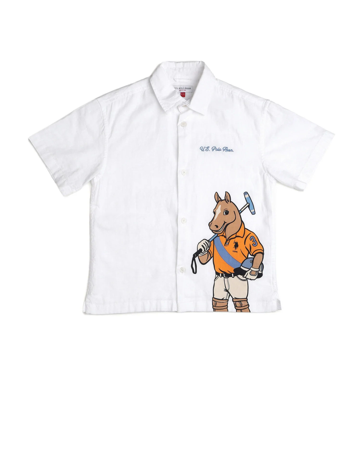 Boys Graphic Printed Pure Cotton Shirt - Image 7