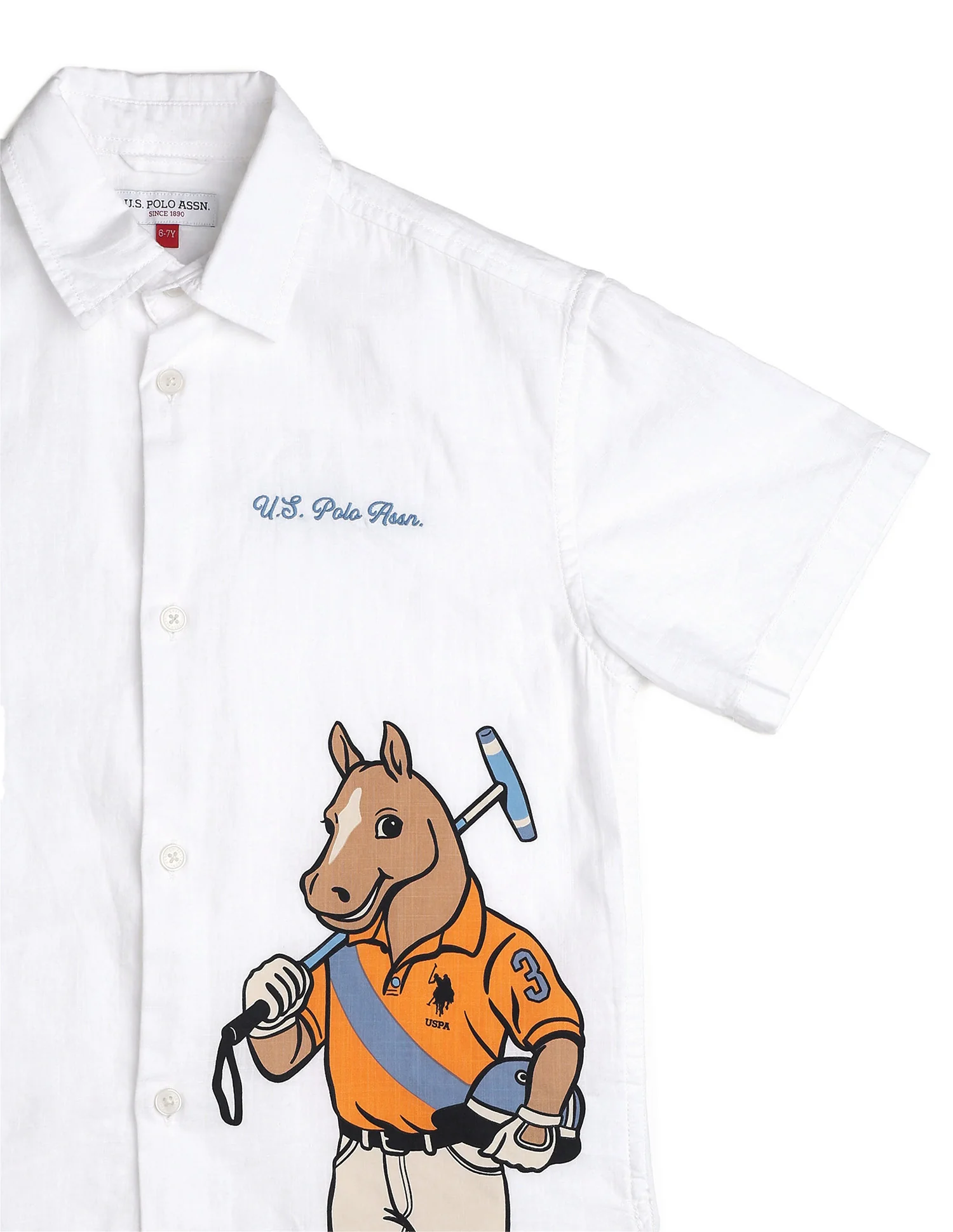 Boys Graphic Printed Pure Cotton Shirt - Image 9