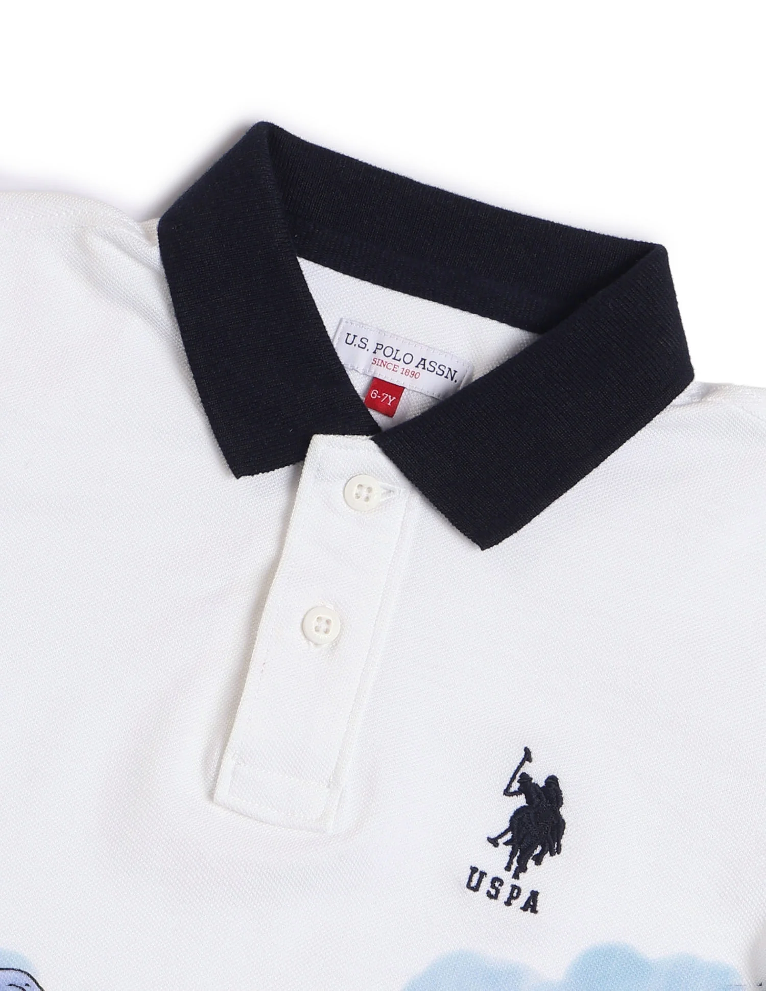 Boys Graphic Printed Regular Fit Polo Shirt - Image 7