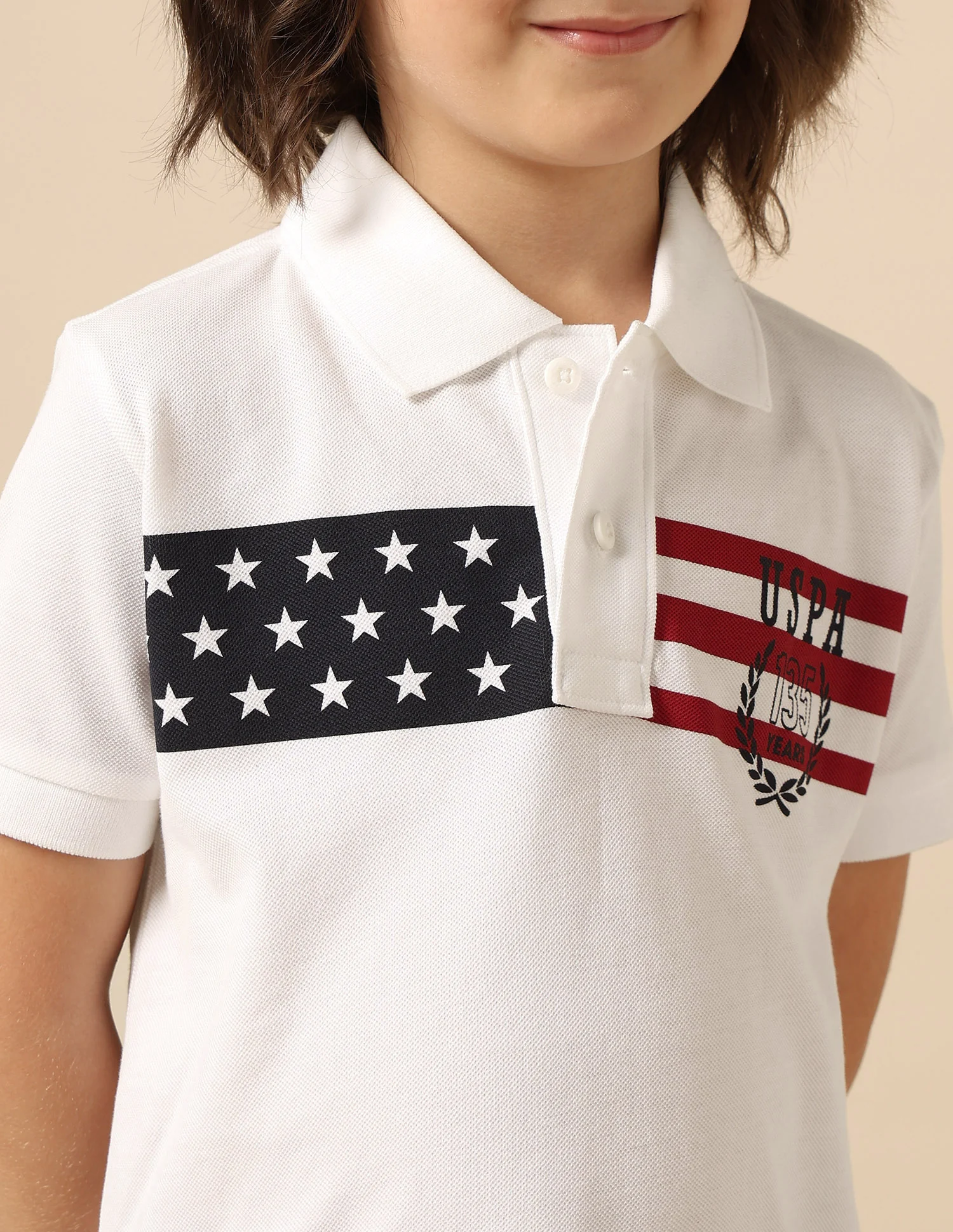 Boys Graphic Printed Regular Fit Polo Shirt - Image 6