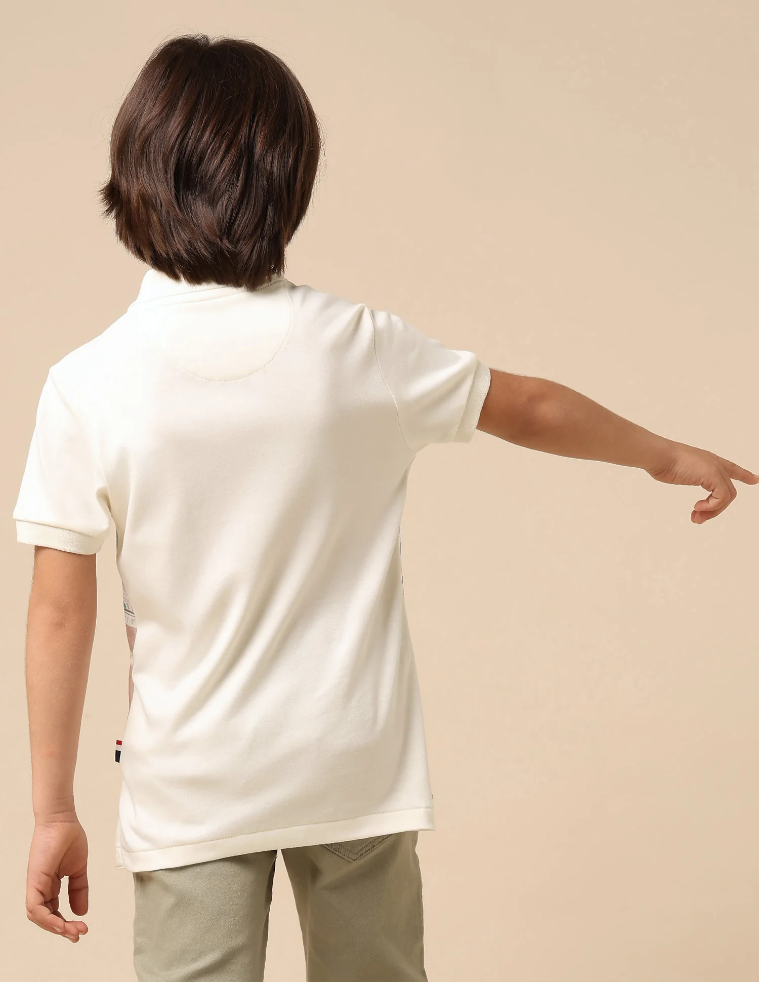 Boys Graphic Printed Regular Fit Polo Shirt - Image 5