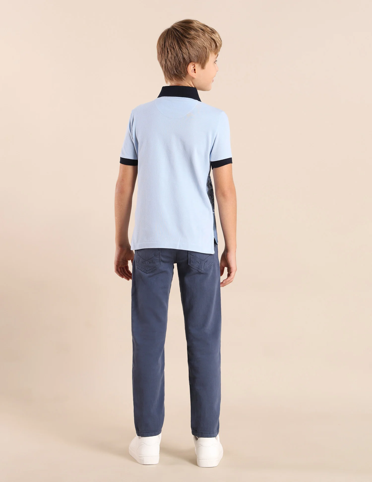 Boys Graphic Printed Regular Fit Polo Shirt - Image 4