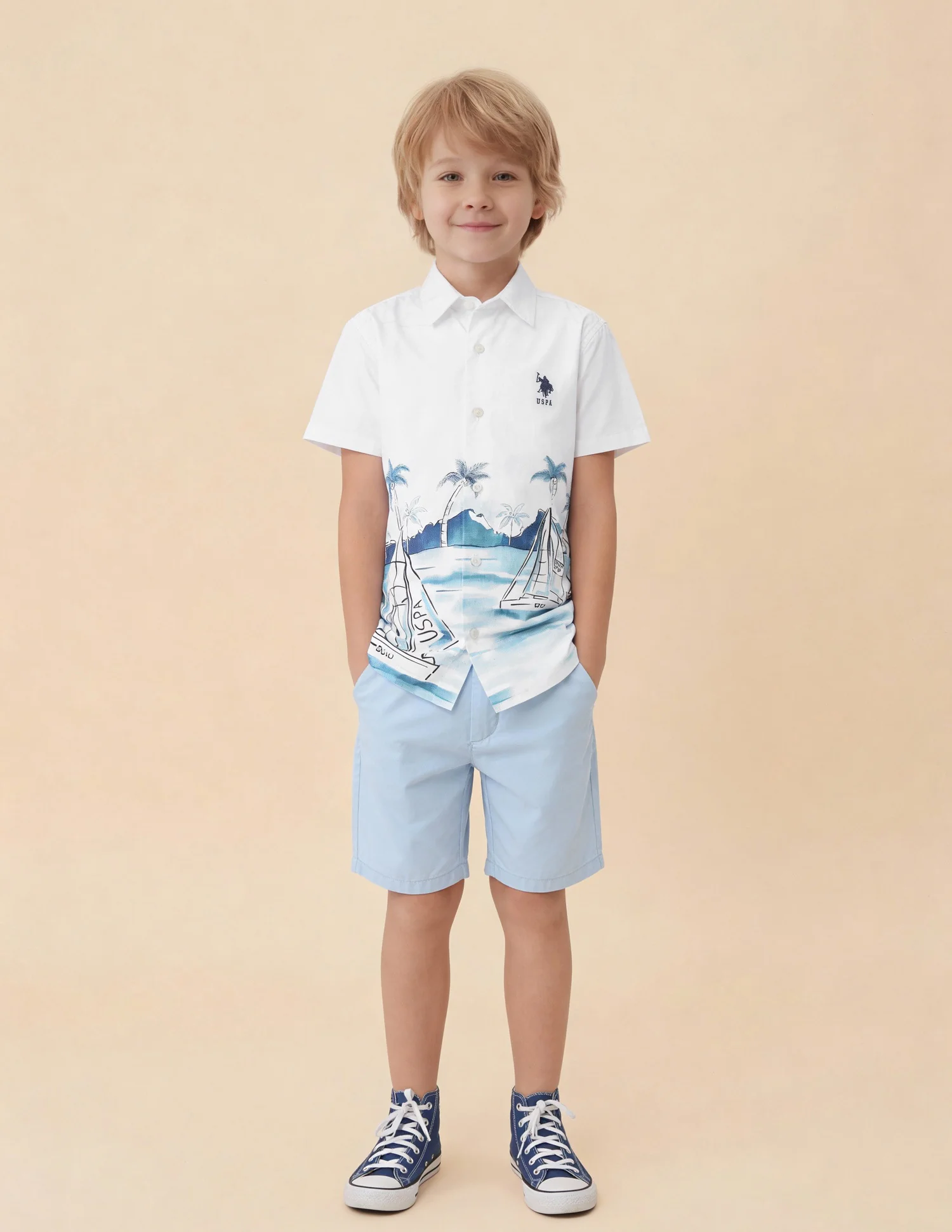 Boys Graphic Printed Regular Fit Shirt - Image 3