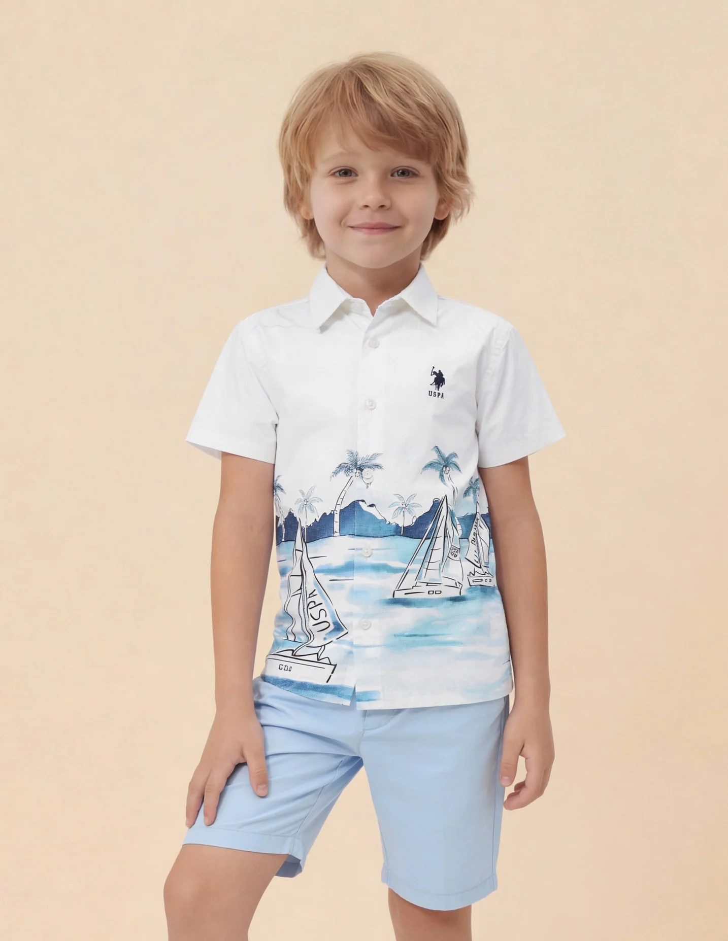 Boys Graphic Printed Regular Fit Shirt - Image 4