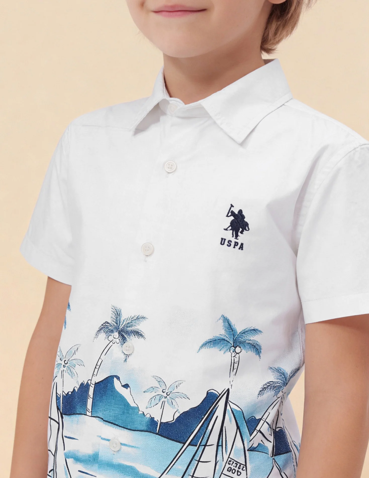 Boys Graphic Printed Regular Fit Shirt - Image 6