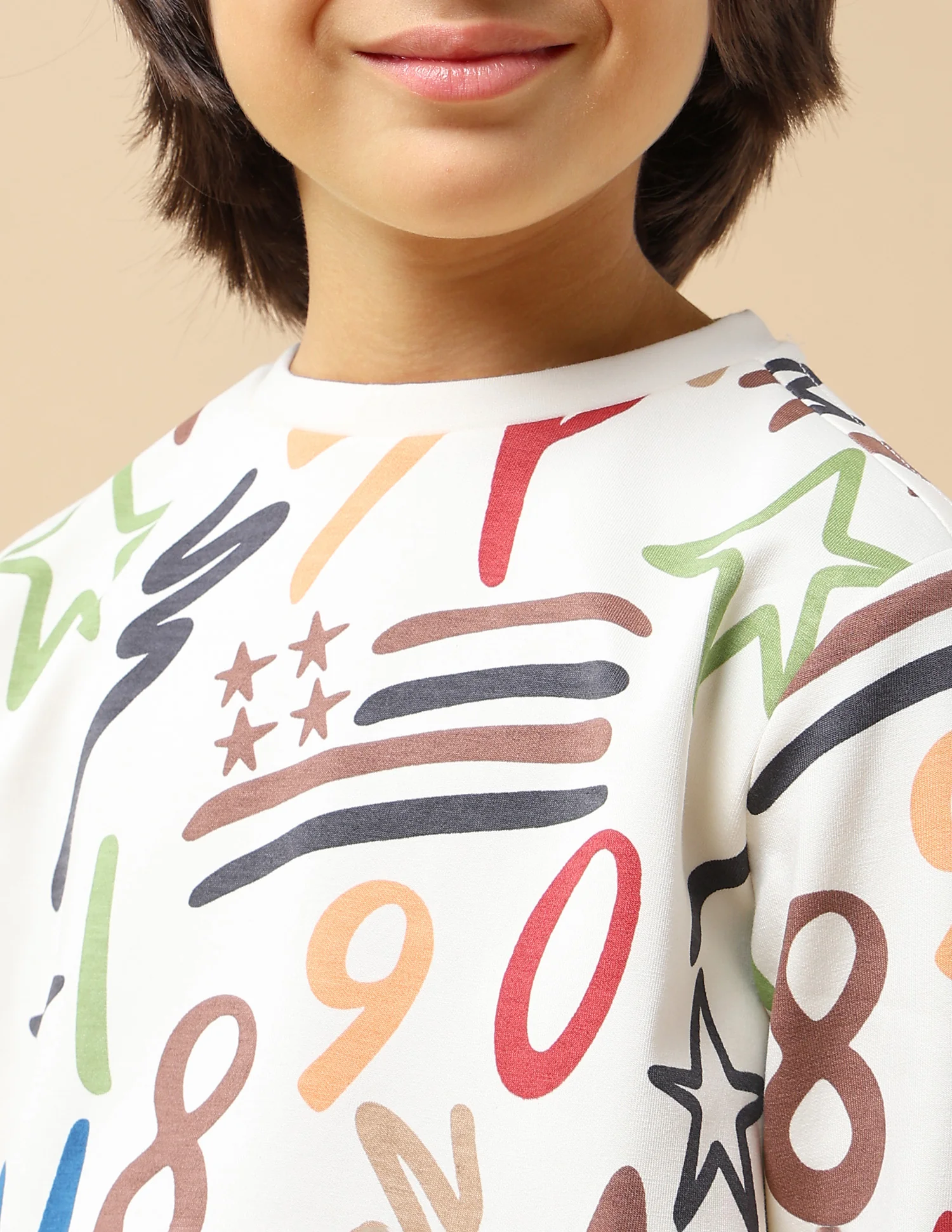 Boys Graphic Printed Regular Fit Sweatshirt - Image 6