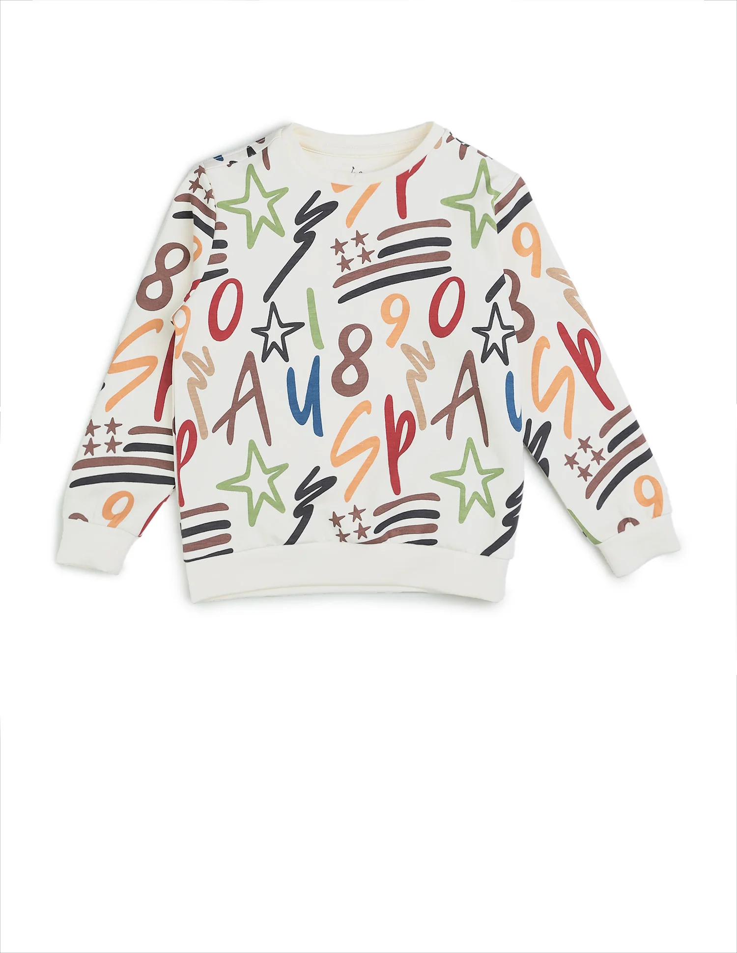 Boys Graphic Printed Regular Fit Sweatshirt - Image 7