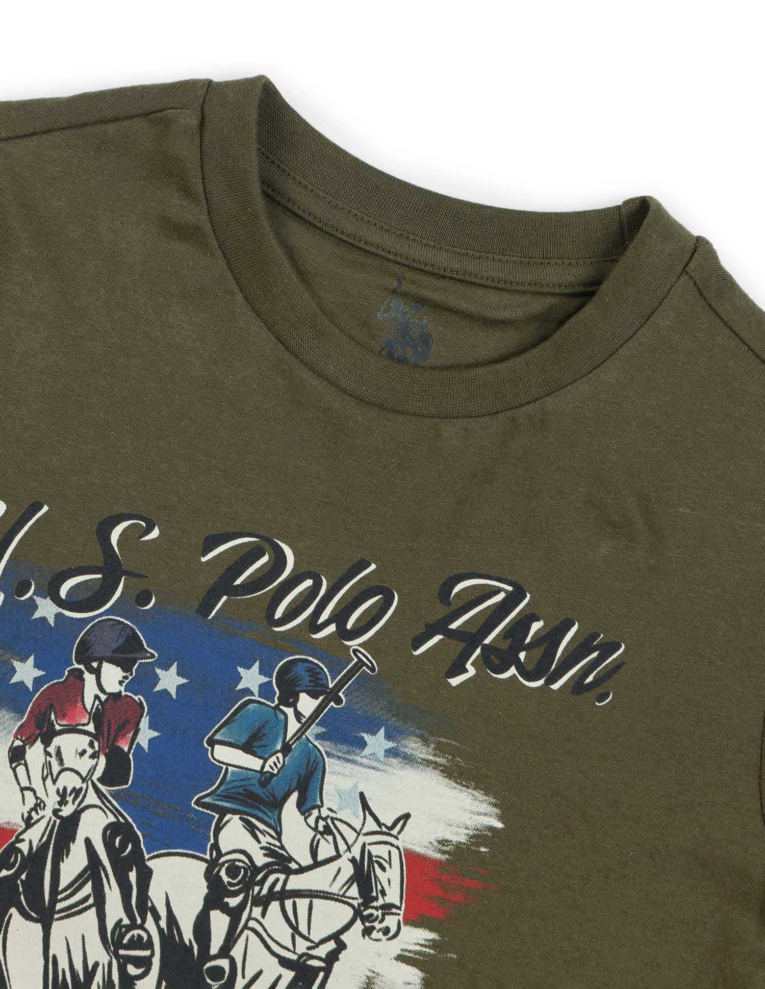 Boys Graphic Printed Regular Fit T-Shirt - Image 8