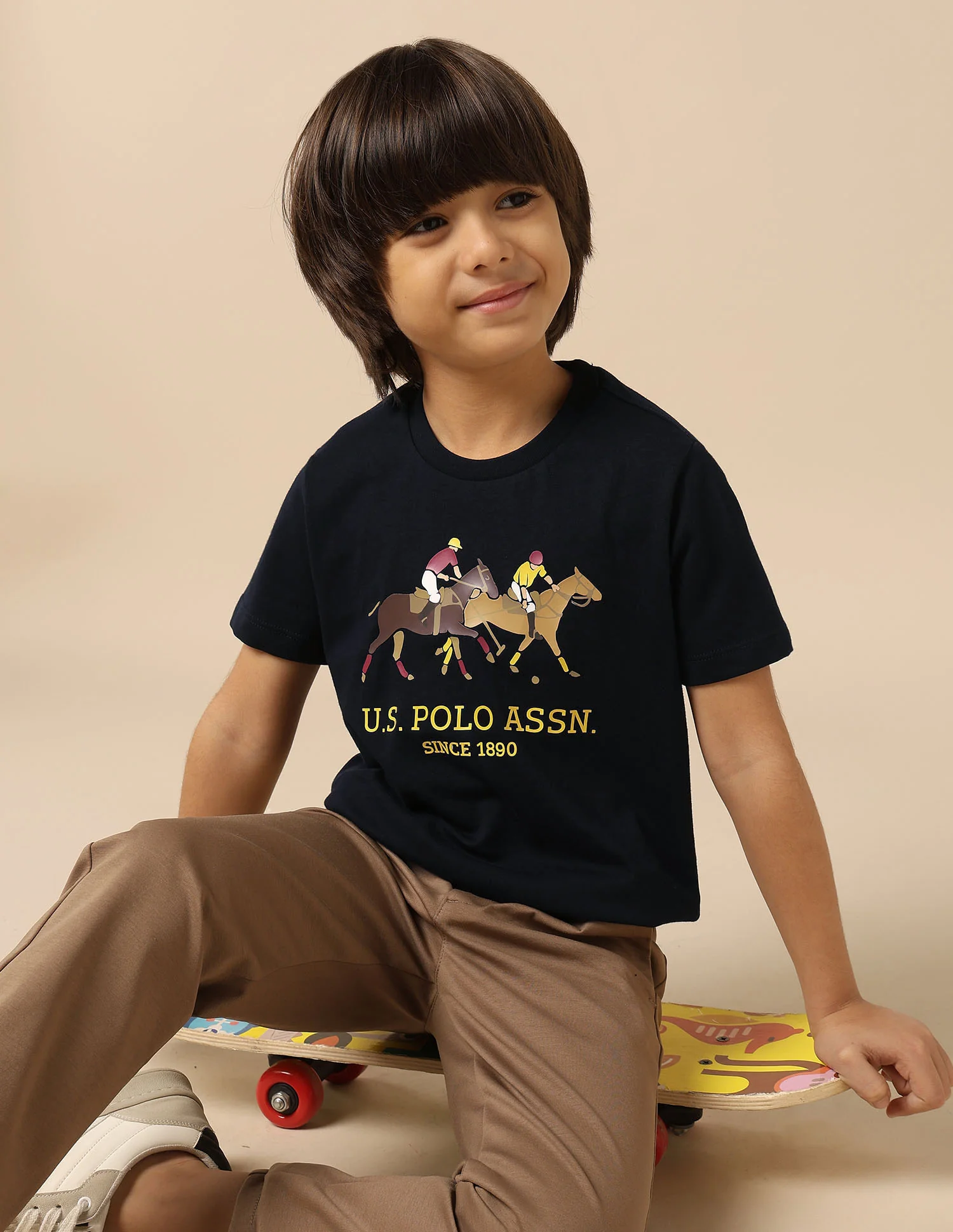 Boys Graphic Printed Regular Fit T-Shirt