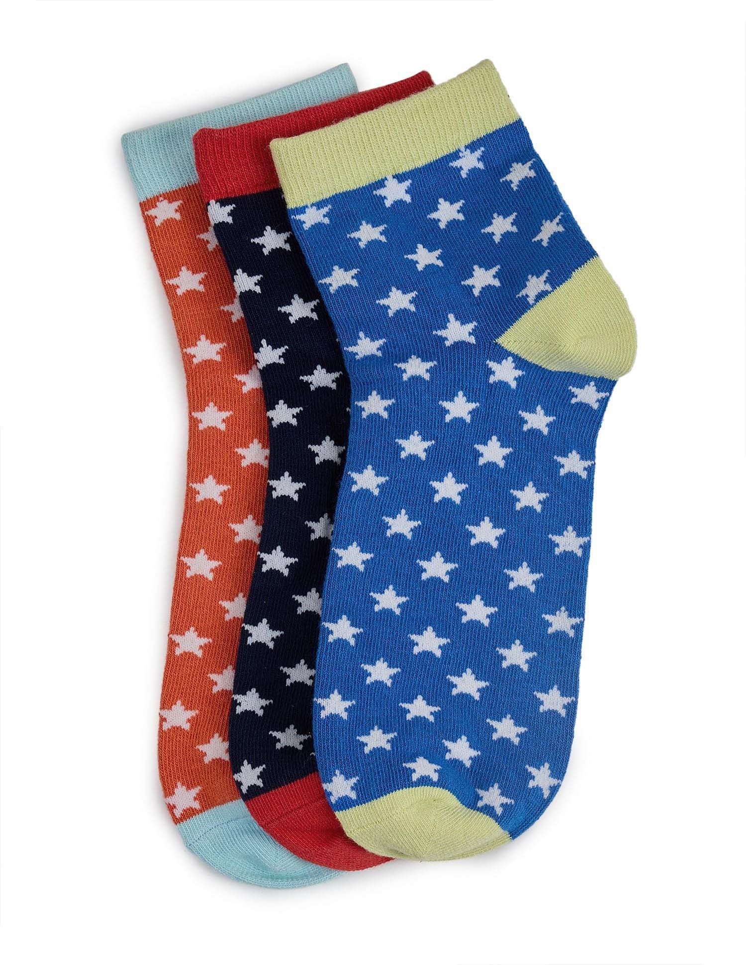 Boys High-Ankle Length KS005 Socks - Pack Of 3 - Image 2