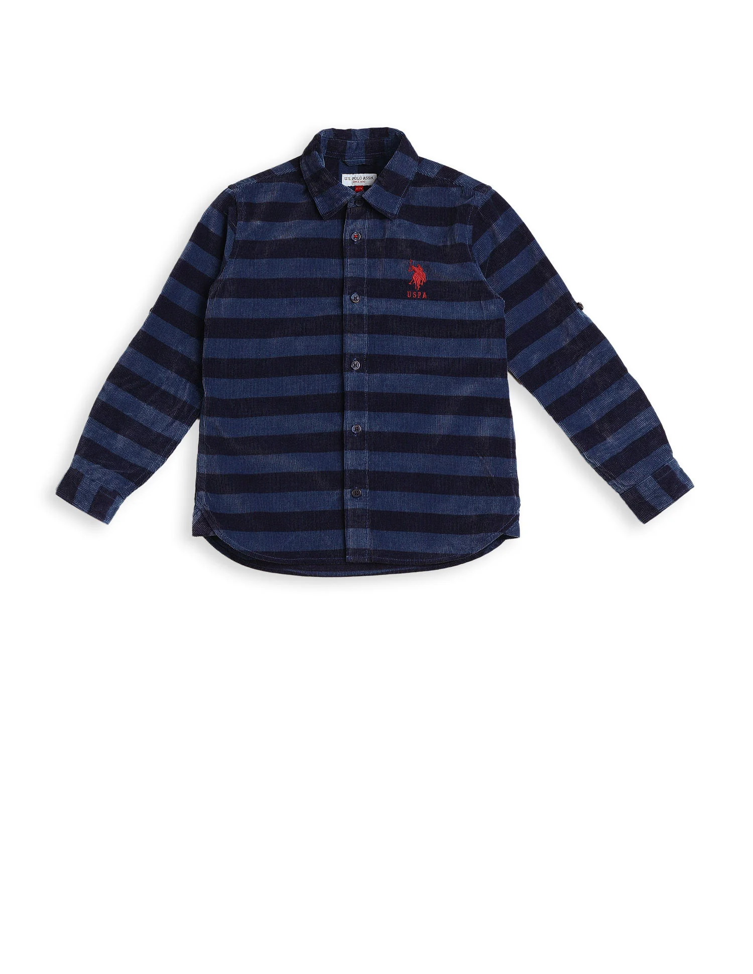 Boys Horizontal Striped Pure Cotton Shirt - Image 7