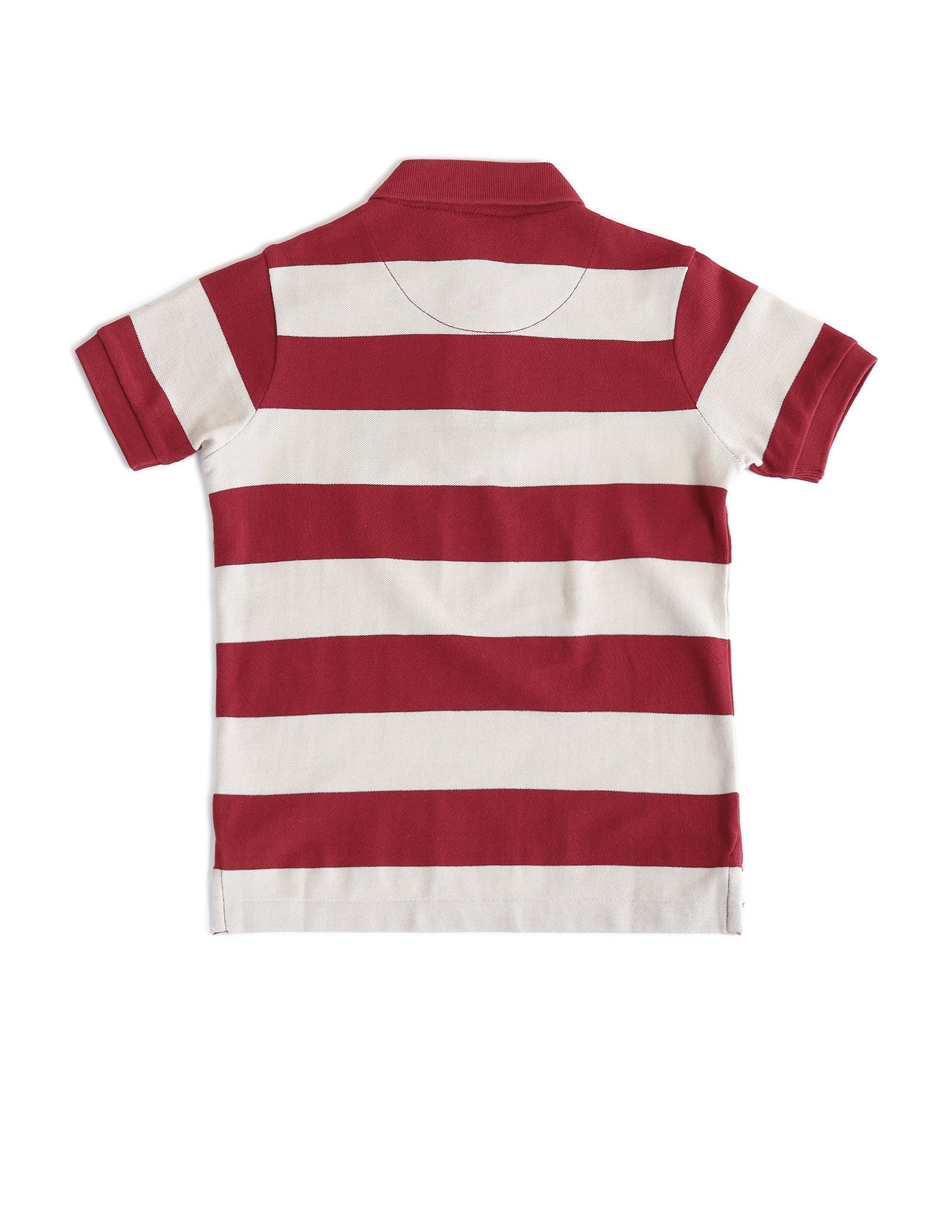 Boys Horizontal Striped Regular Fit Polo Shirts - Image 7