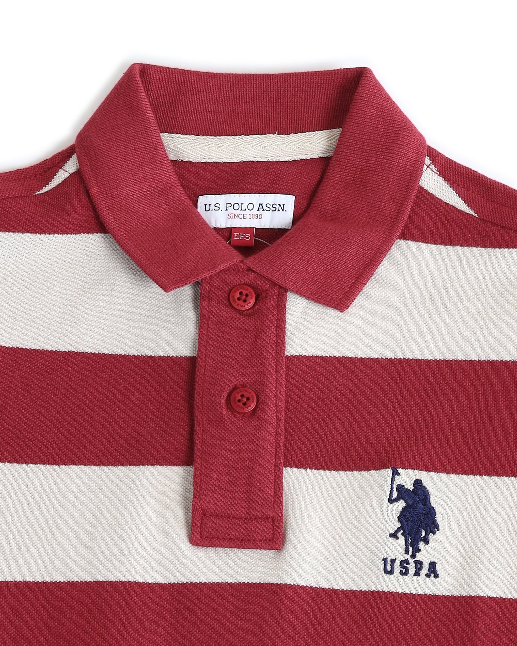 Boys Horizontal Striped Regular Fit Polo Shirts - Image 8