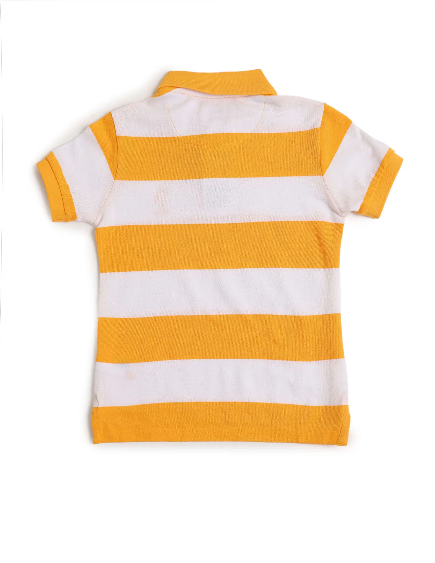 Boys Horizontal Striped Regular Fit Polo Shirt - Image 7