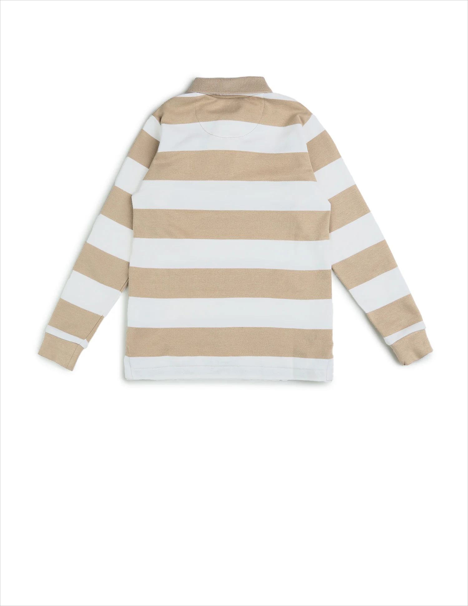 Boys Horizontal Striped Regular Fit Polo Shirt - Image 8
