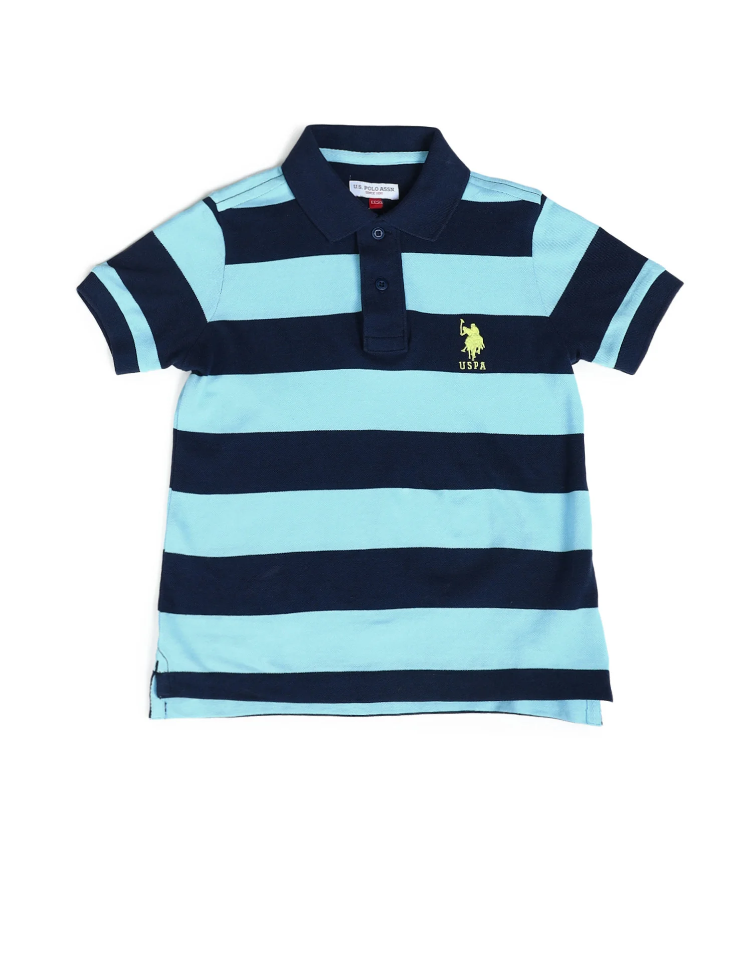 Boys Horizontal Striped Regular Fit Polo Shirts - Image 5