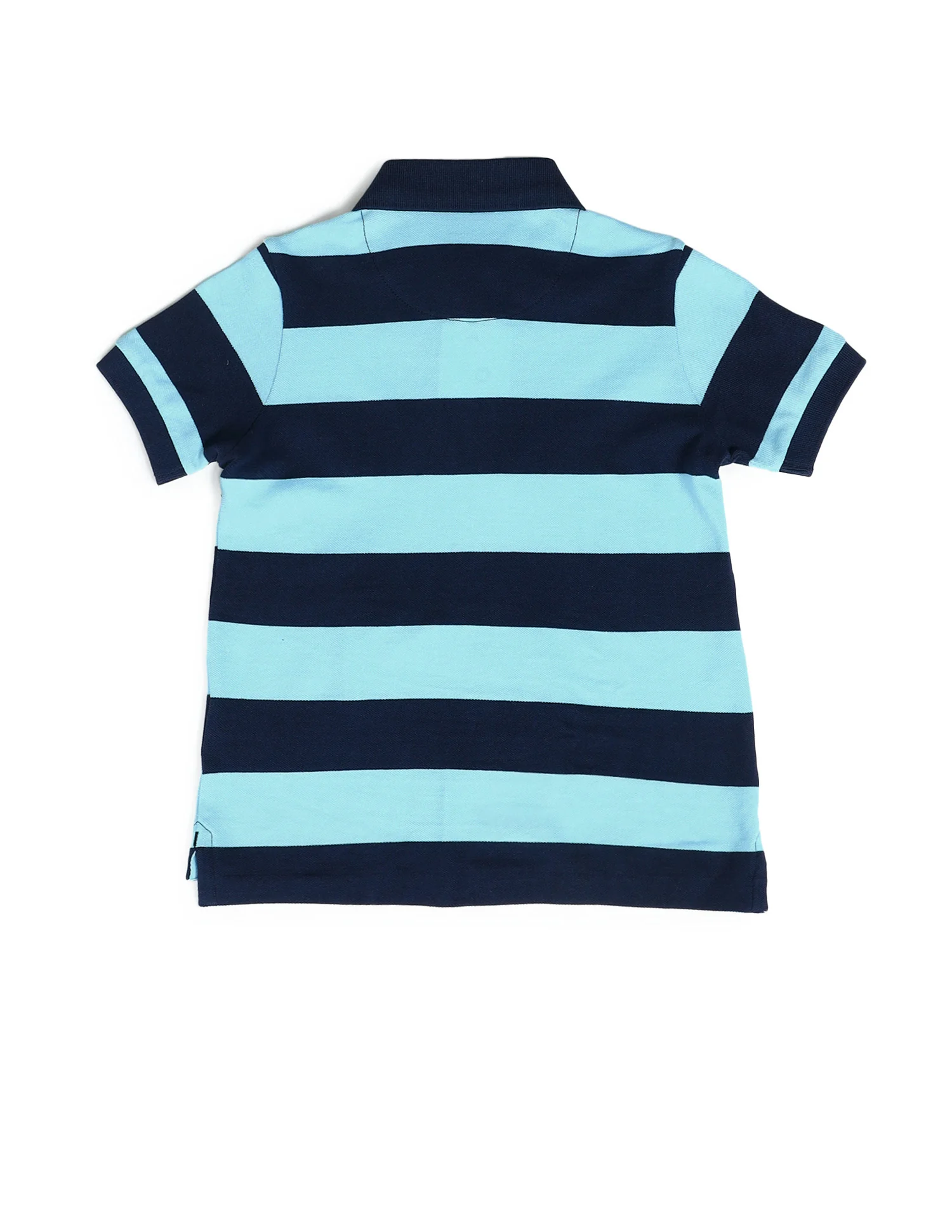 Boys Horizontal Striped Regular Fit Polo Shirts - Image 6