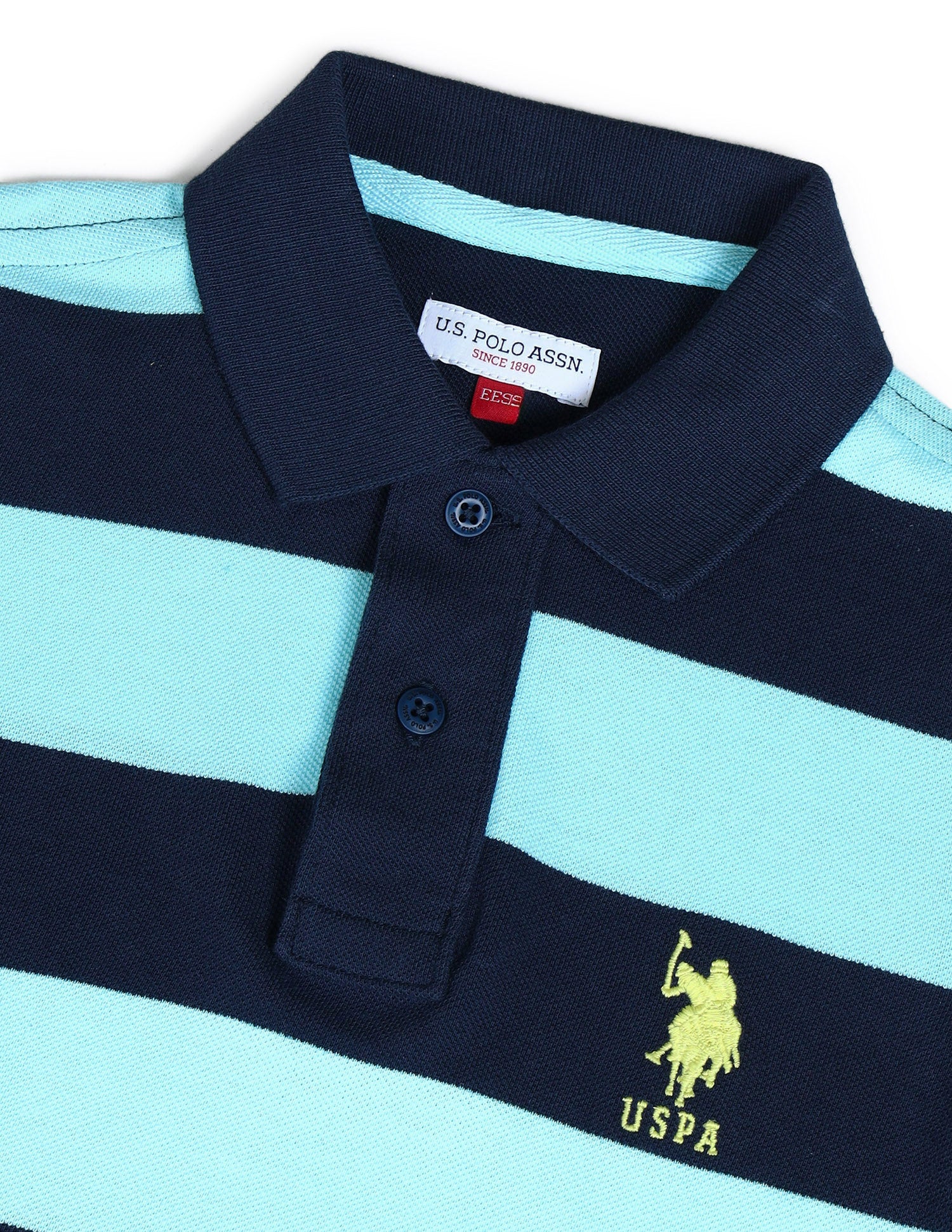 Boys Horizontal Striped Regular Fit Polo Shirts - Image 7