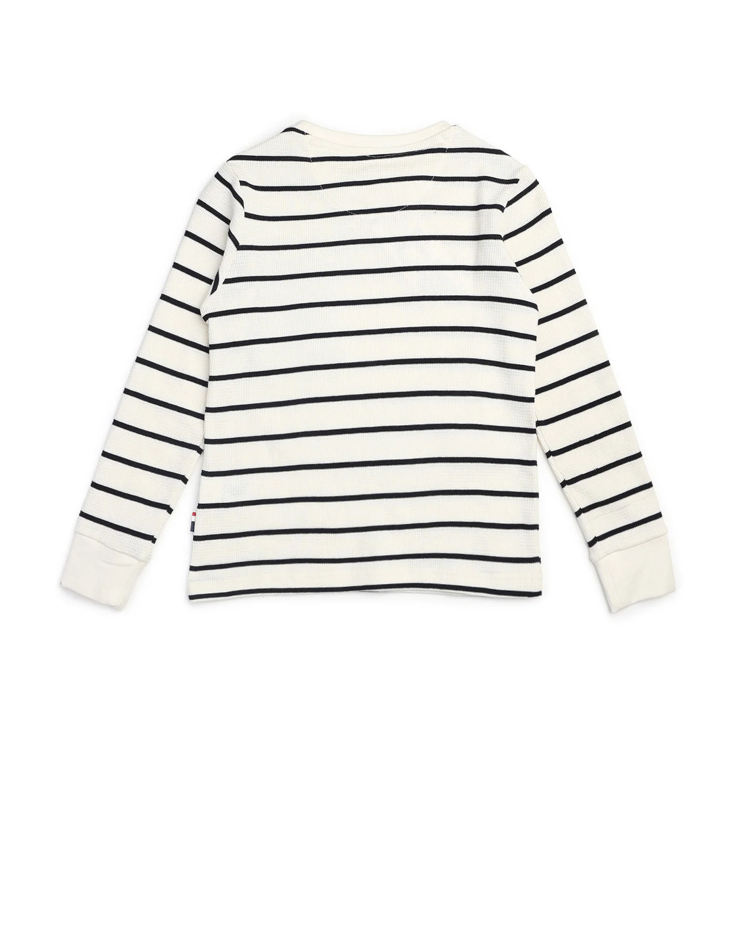 Boys Horizontal Striped Regular Fit T Shirt - Image 8