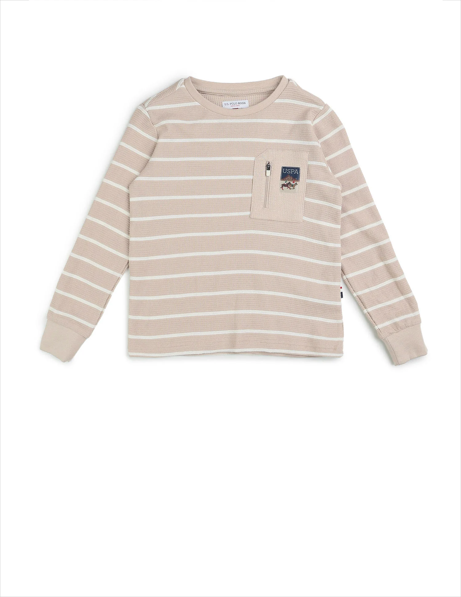 Boys Horizontal Striped Regular Fit T-Shirt - Image 7