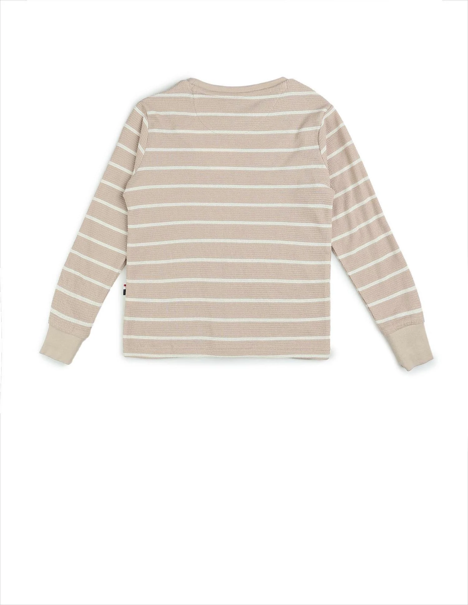 Boys Horizontal Striped Regular Fit T-Shirt - Image 8