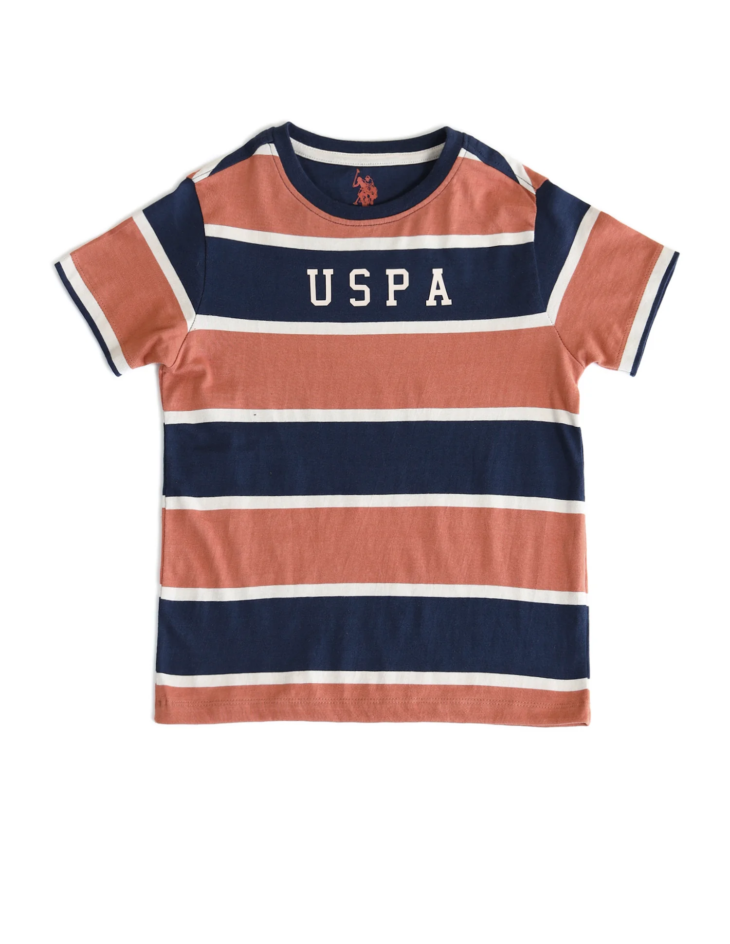 Boys Horizontal Striped Regular Fit T-Shirt - Image 5