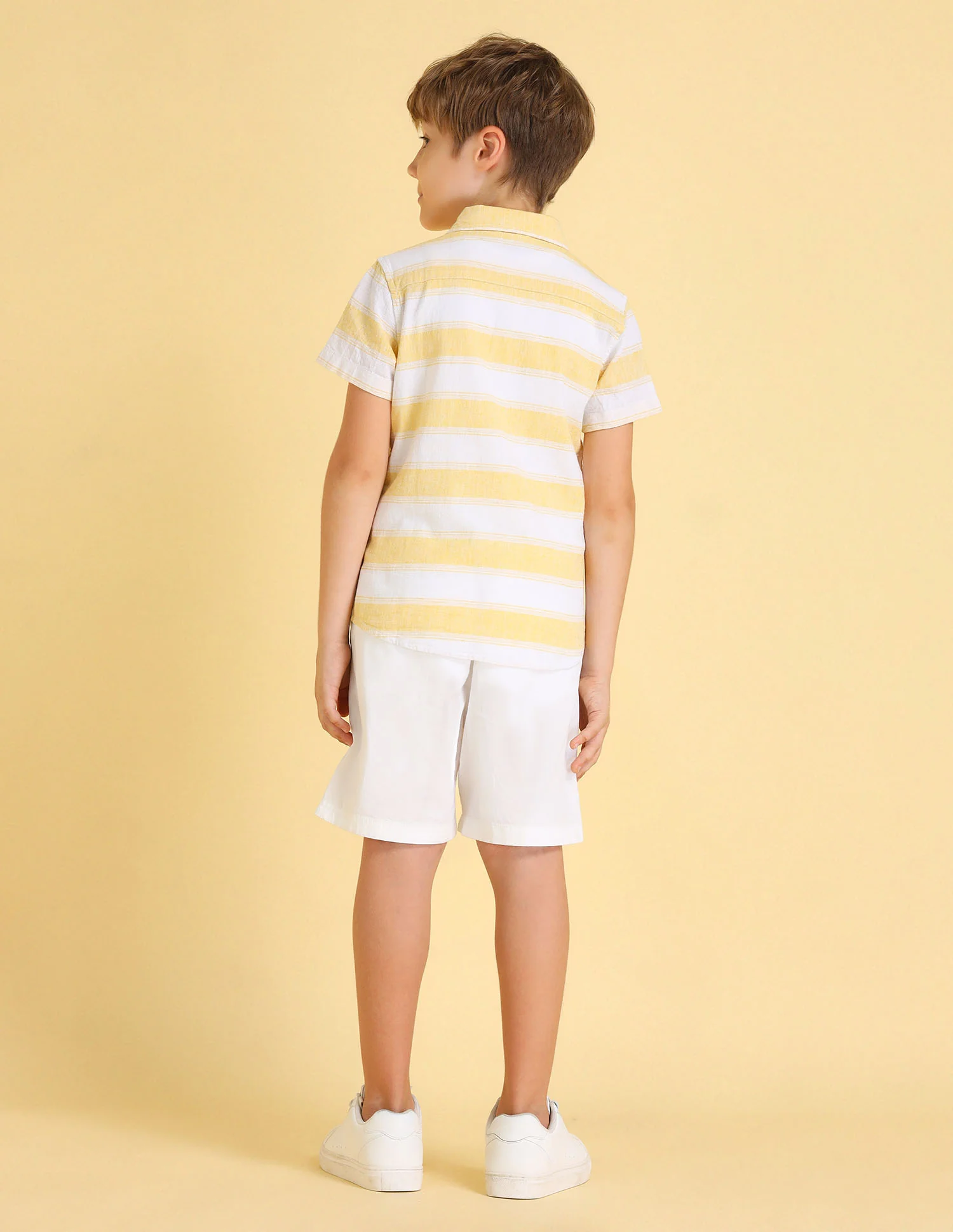 UKSHT1431 YELLOW Boys Shirt - Image 4