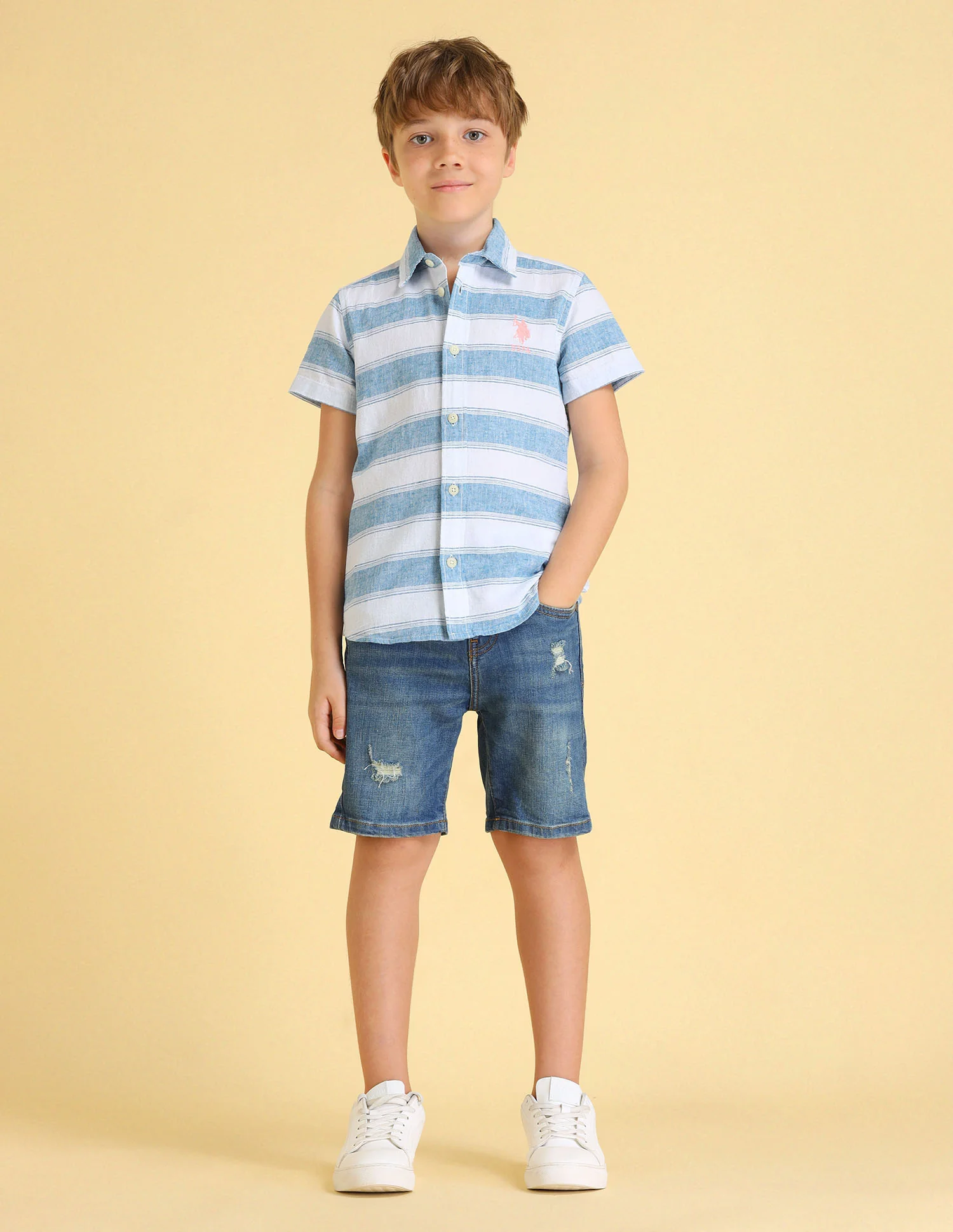 UKSHT1432 AQUA Boys Shirt - Image 3