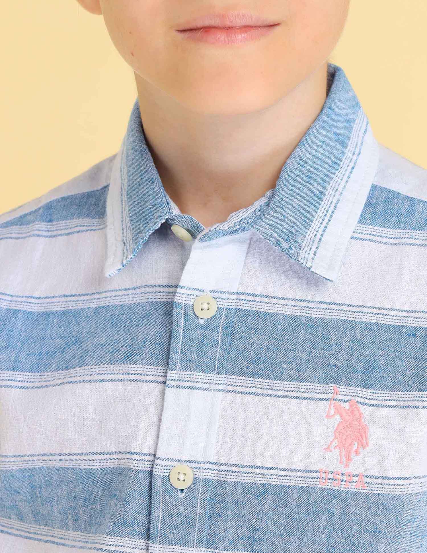 UKSHT1432 AQUA Boys Shirt - Image 5