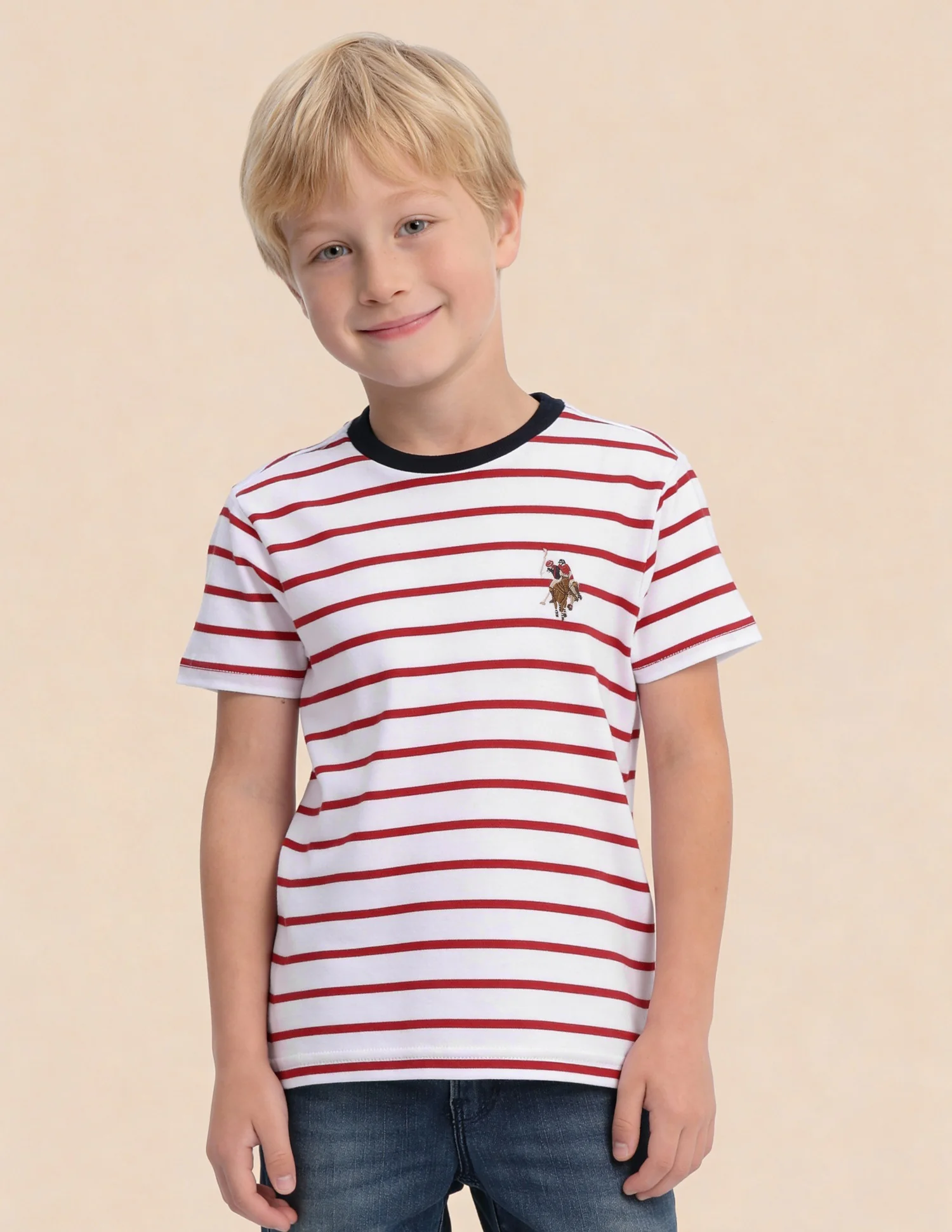Boys Horizontal Striped T-Shirt - Image 4