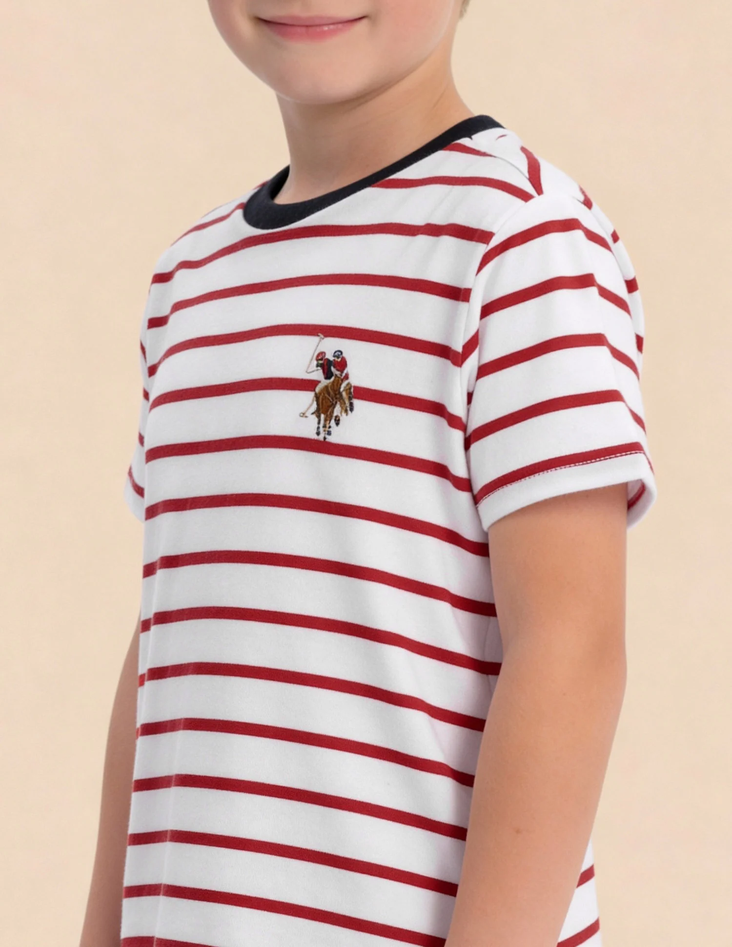 Boys Horizontal Striped T-Shirt - Image 6