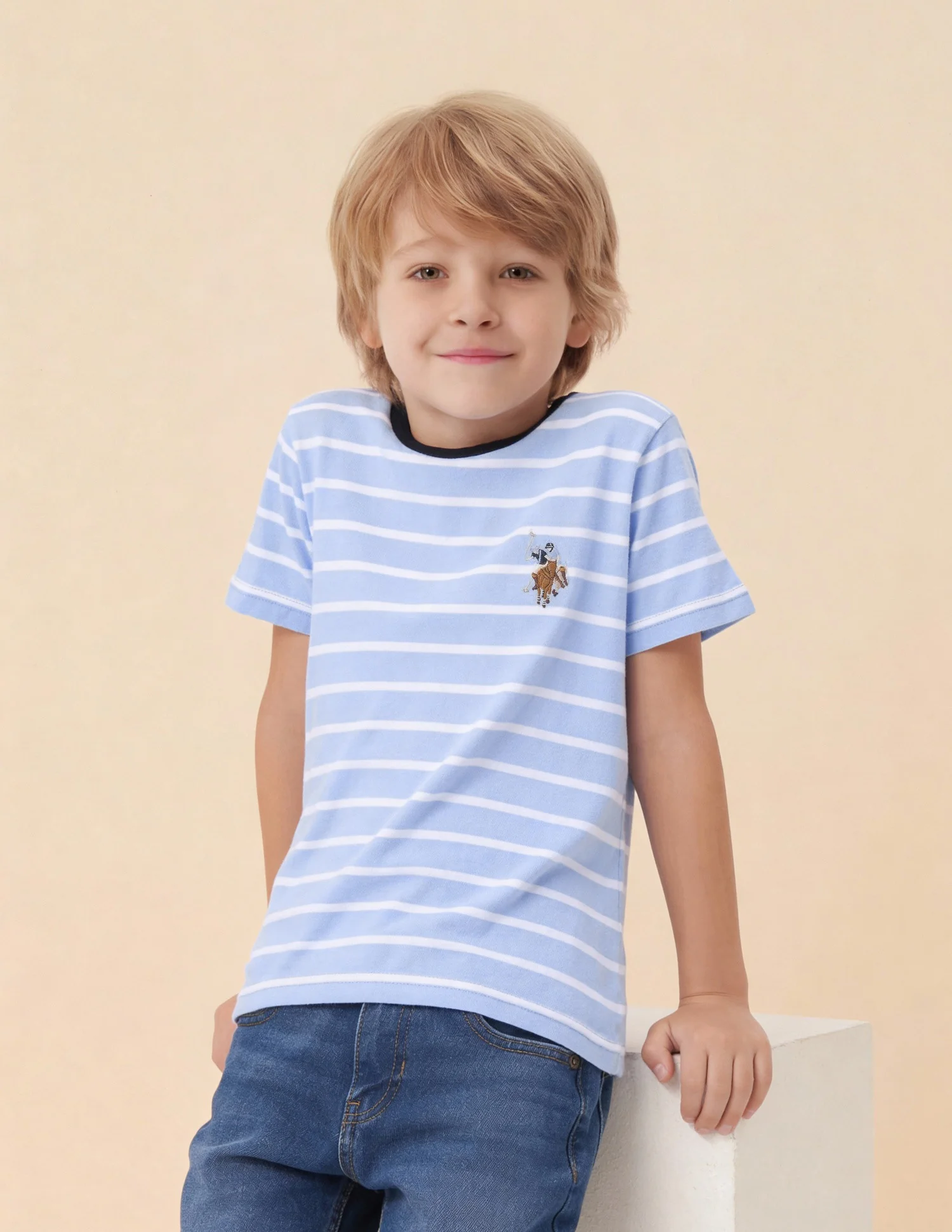 Boys Horizontal Striped T-Shirt