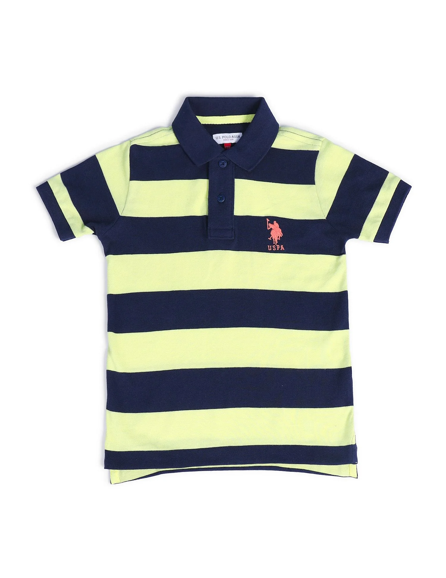 Boys Horizontal Stripes Polo Shirt - Image 5