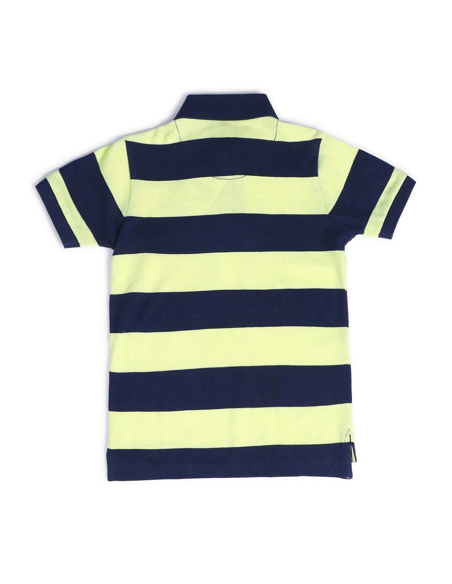 Boys Horizontal Stripes Polo Shirt - Image 6