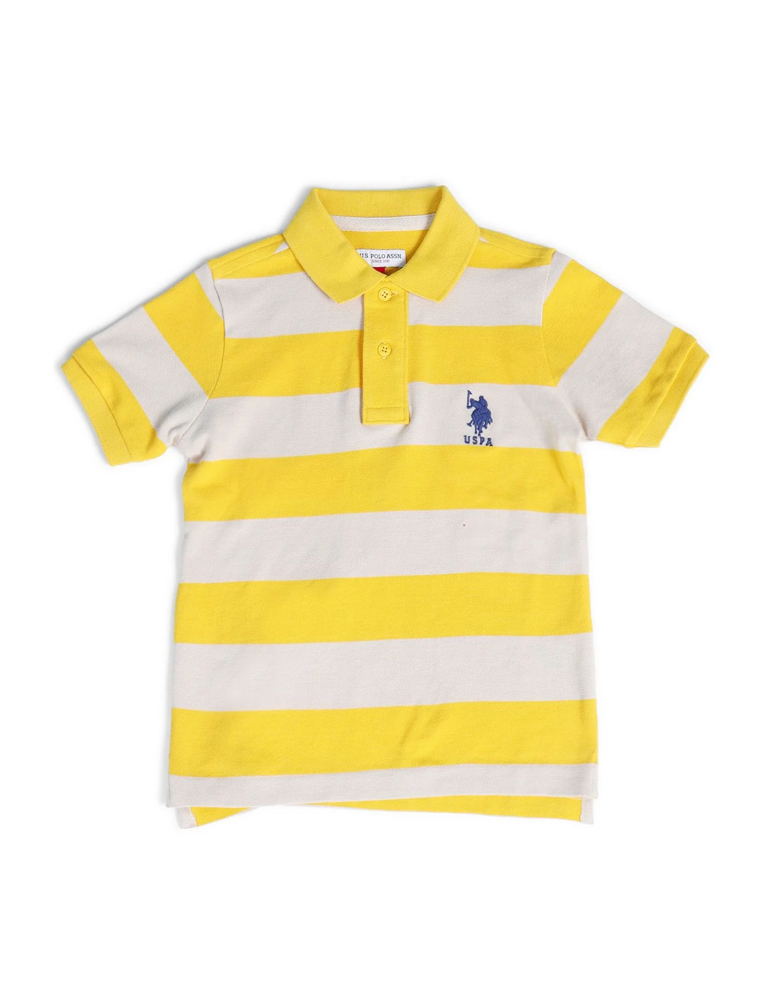 Boys Horizontal Stripes Polo Shirt - Image 5