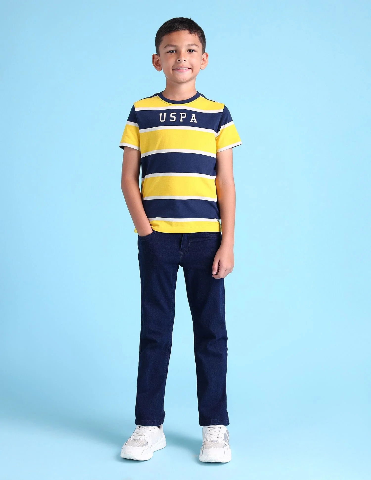 Boys Horizontal Stripes T-Shirt - Image 3