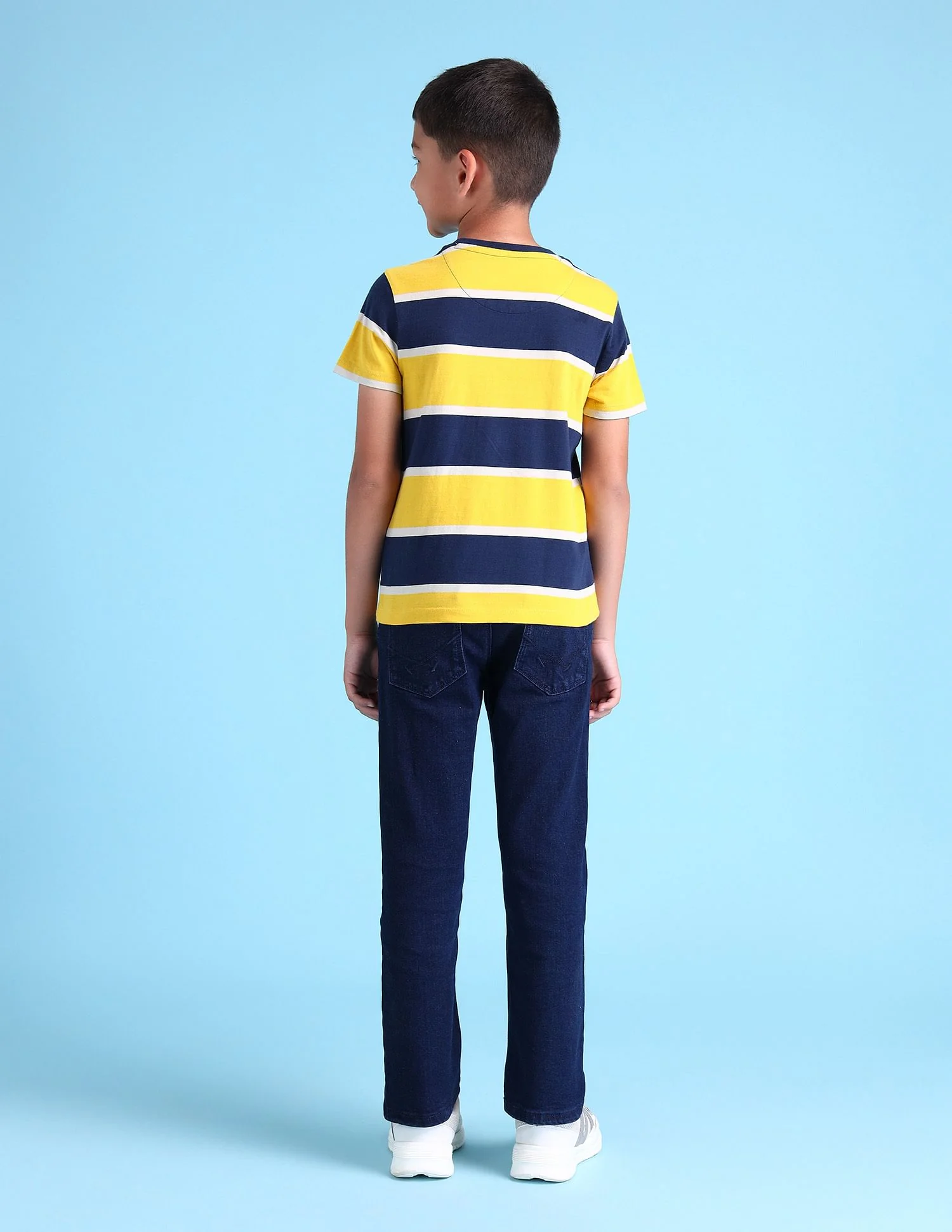 Boys Horizontal Stripes T-Shirt - Image 4