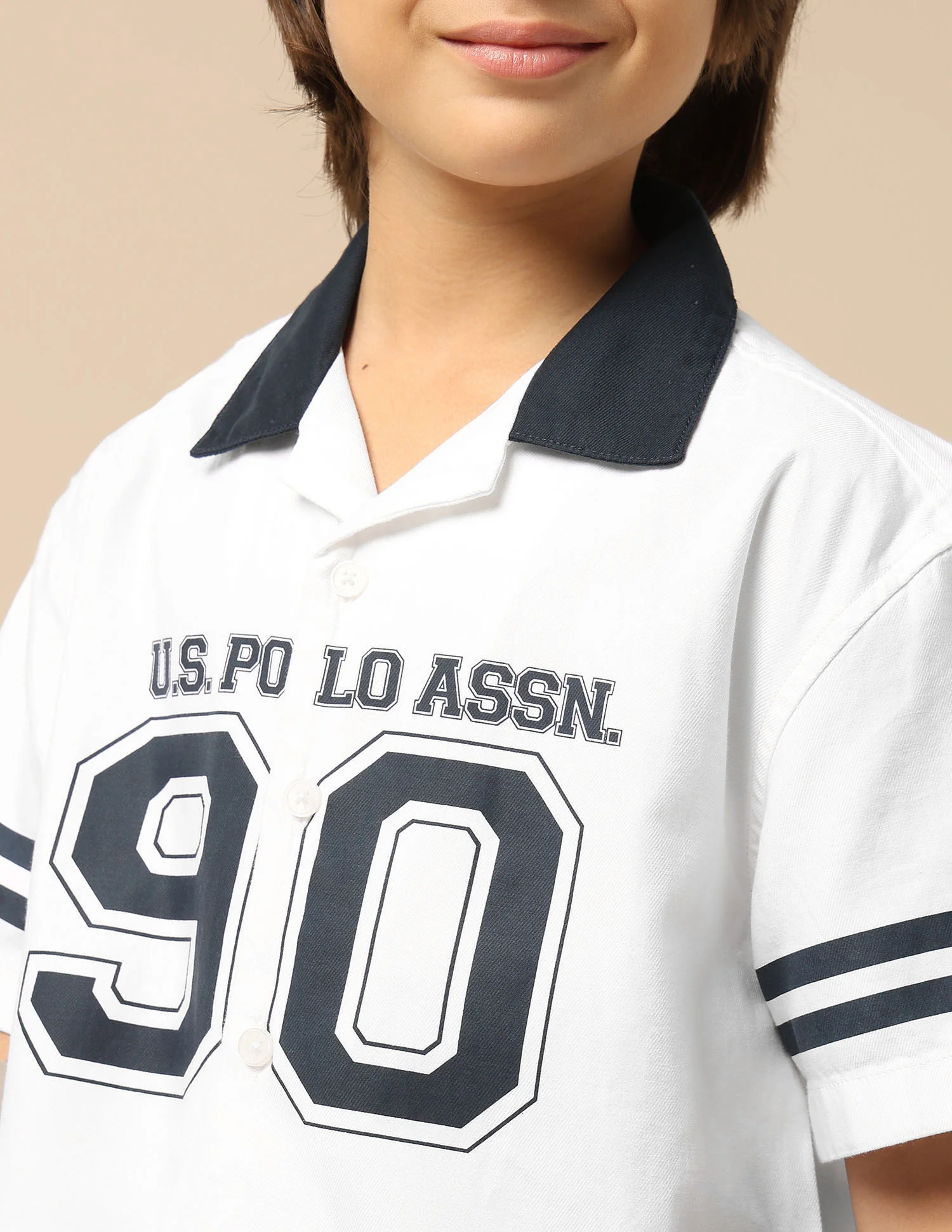 Boys Logo Twill Shirt - Image 6