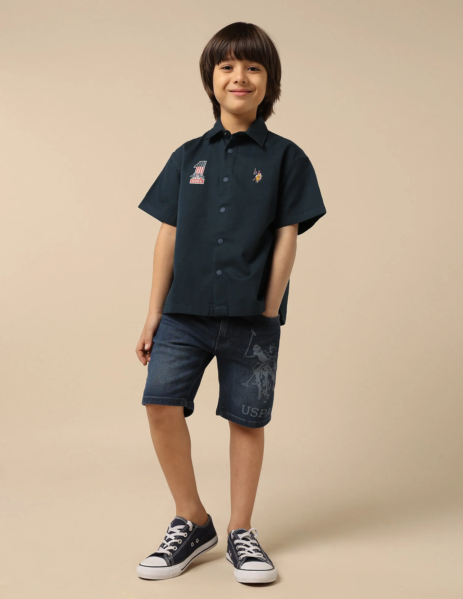 Boys Logo Twill Shirt - Image 3