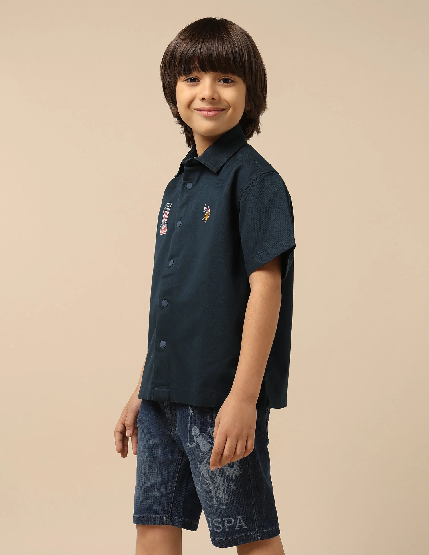 Boys Logo Twill Shirt - Image 4