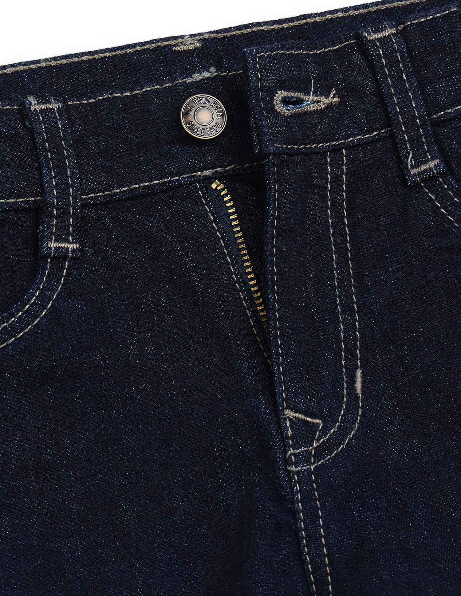 Boys Mid Rise Baggy Fit Jeans - Image 2