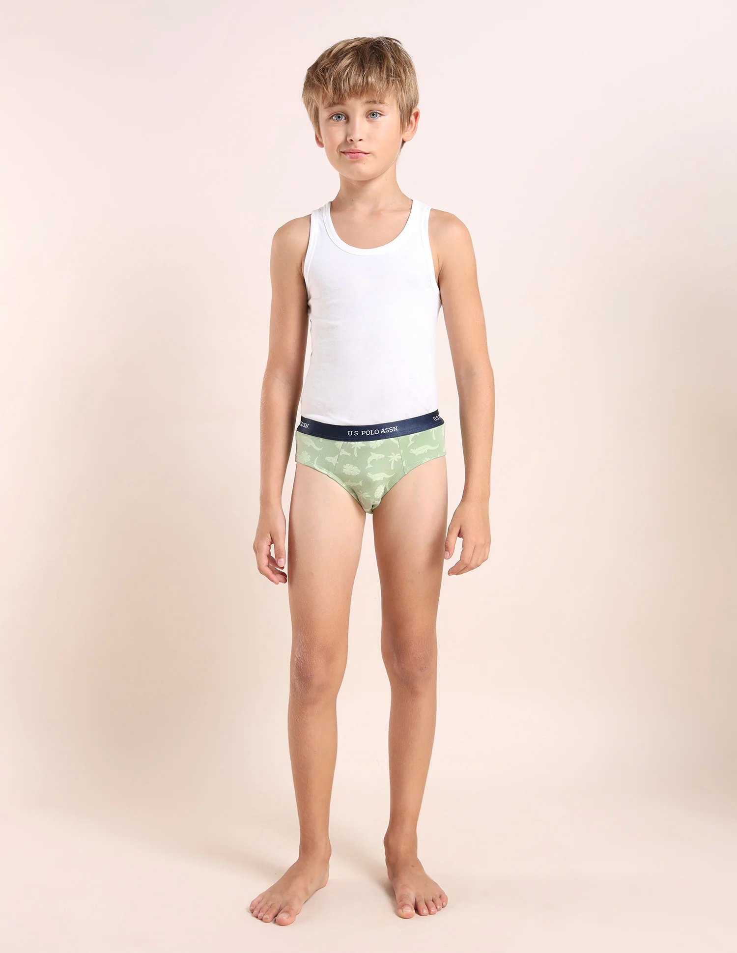 Boys Mid Rise Cotton Spandex Briefs - Pack Of 3 - Image 5