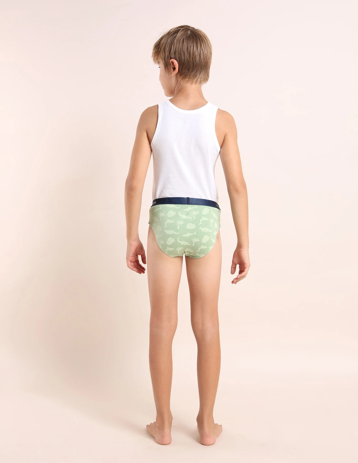 Boys Mid Rise Cotton Spandex Briefs - Pack Of 3 - Image 6