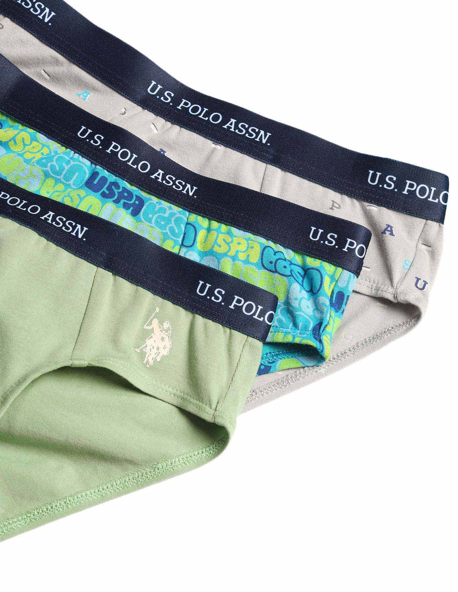Boys Mid Rise Cotton Spandex Briefs - Pack Of 3 - Image 2