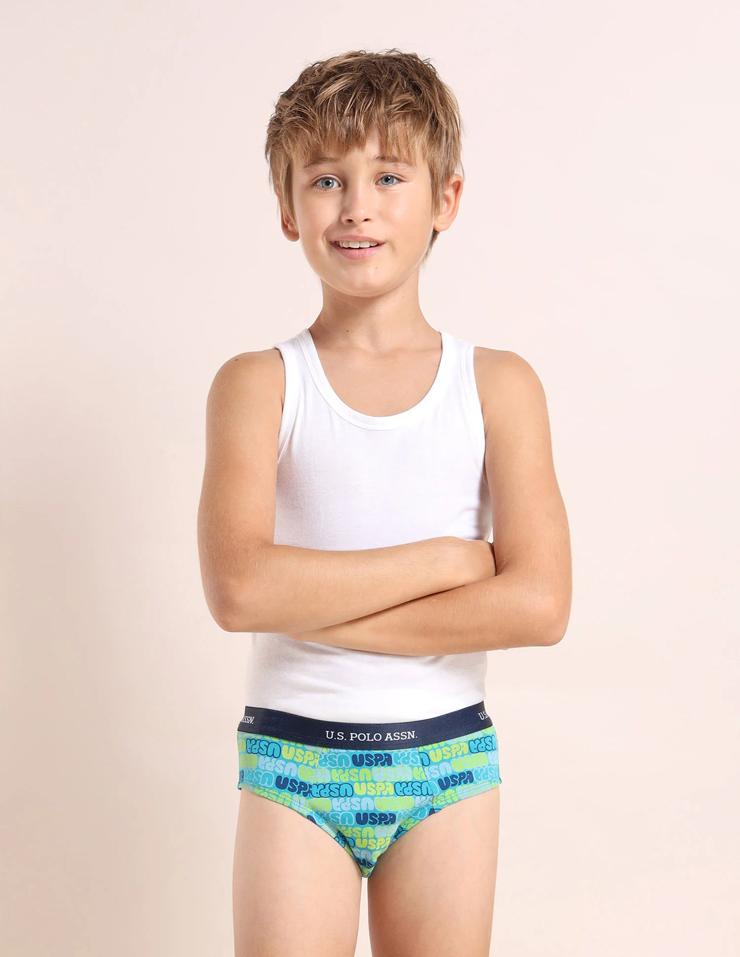 Boys Mid Rise Cotton Spandex Briefs - Pack Of 3 - Image 3