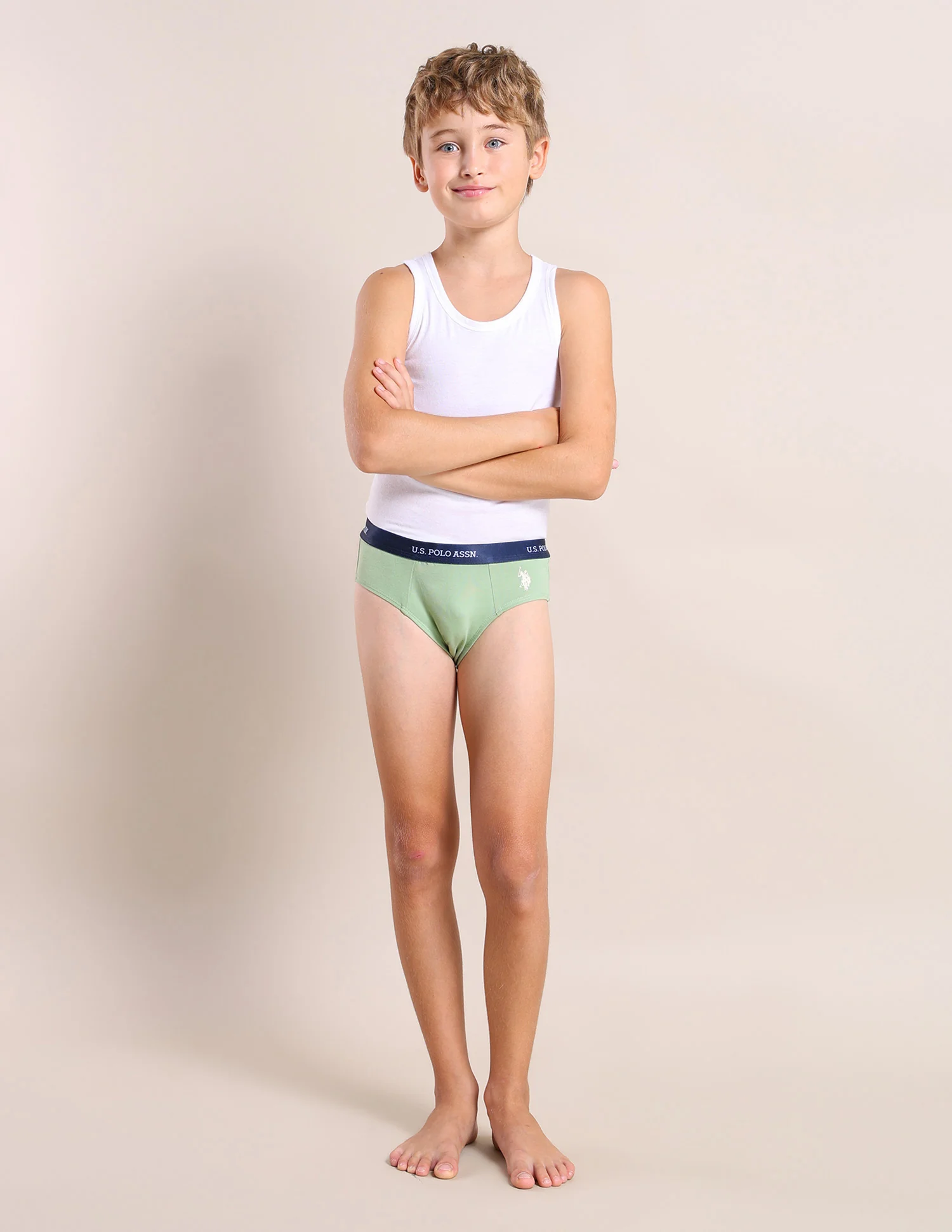 Boys Mid Rise Cotton Spandex Briefs - Pack Of 3 - Image 5