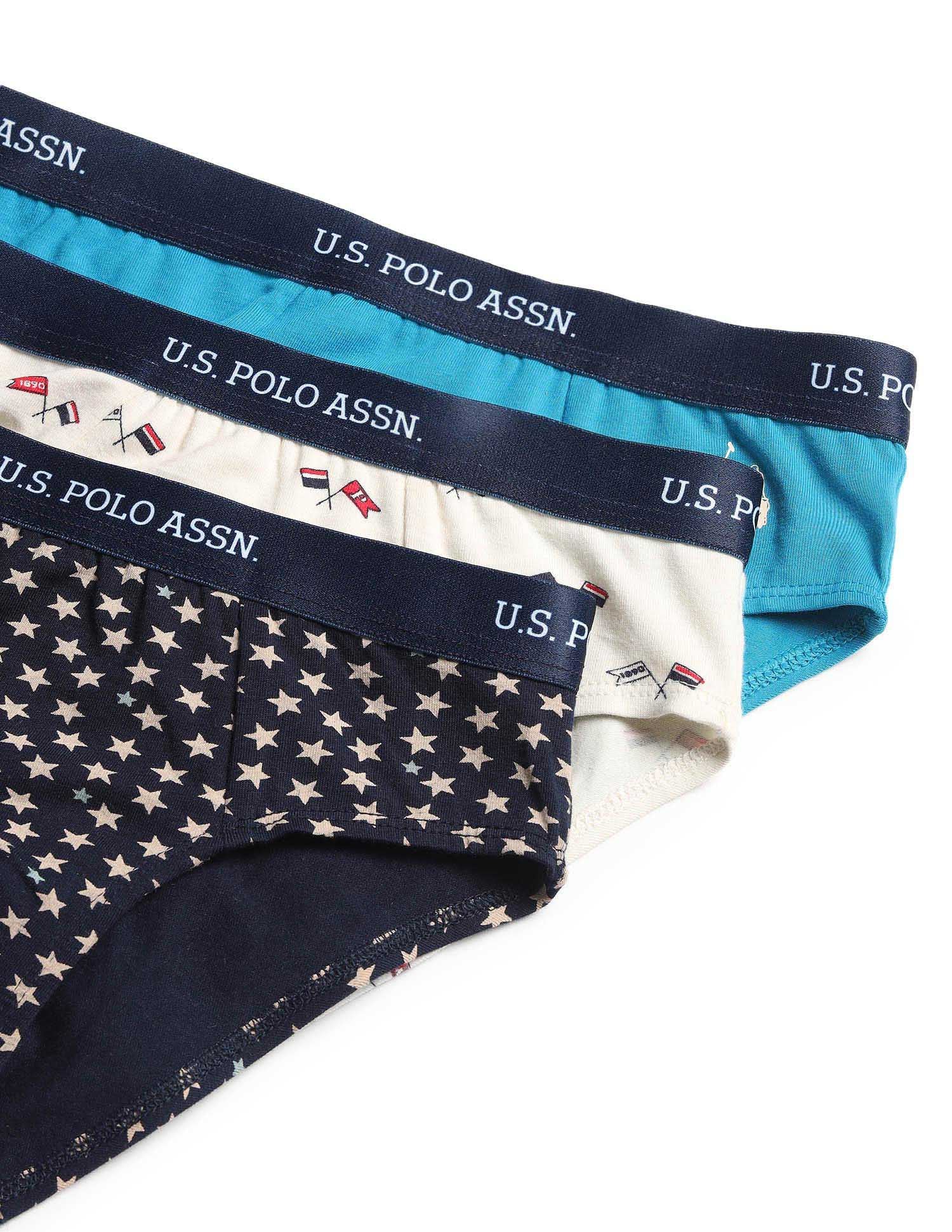 Boys Mid Rise Cotton Spandex Briefs - Pack Of 3 - Image 2