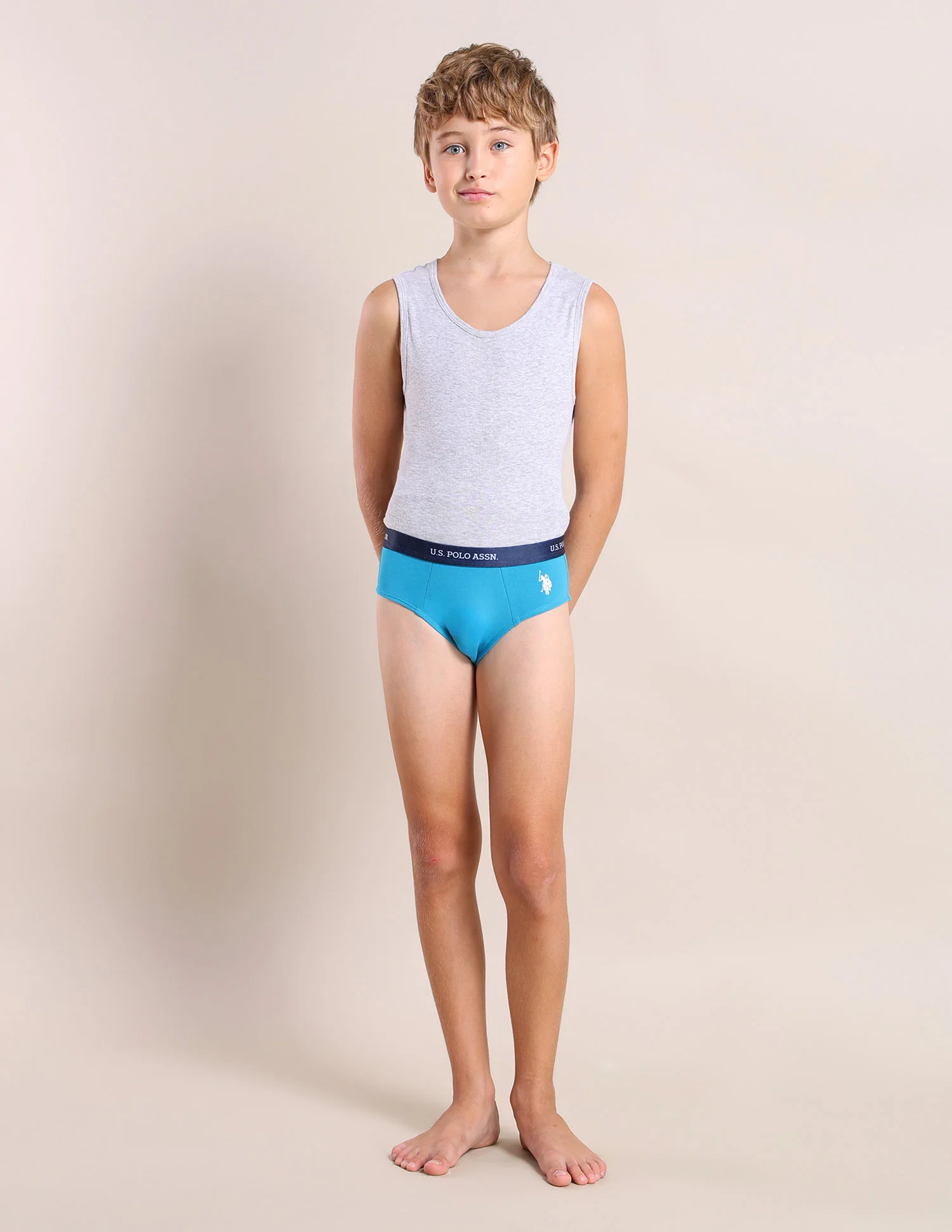 Boys Mid Rise Cotton Spandex Briefs - Pack Of 3 - Image 5