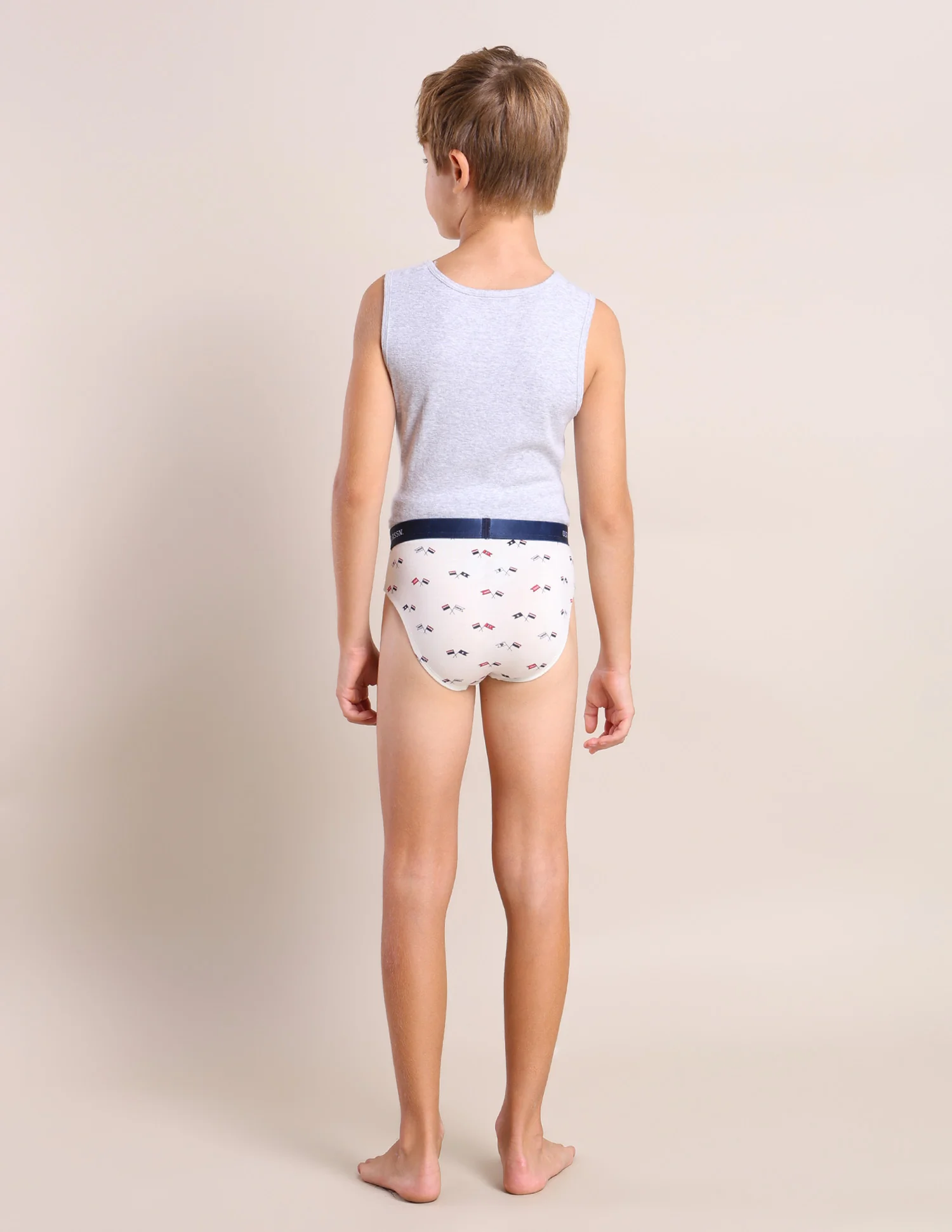 Boys Mid Rise Cotton Spandex Briefs - Pack Of 3 - Image 8